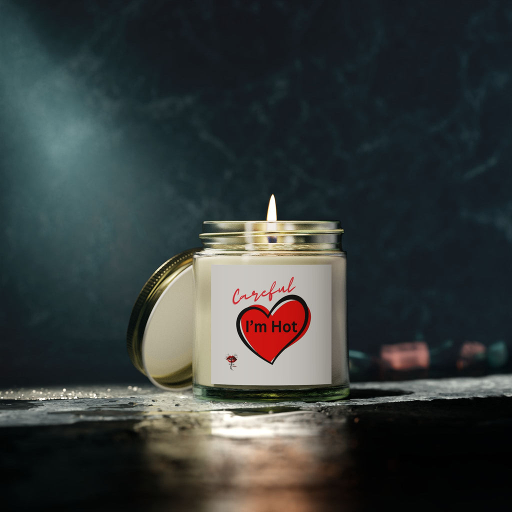 Scented Candle: Careful, I'm Hot - Romantic Gift, Home Fragrance, Self-Care, Valentine's Day, Aromatherapy Decor