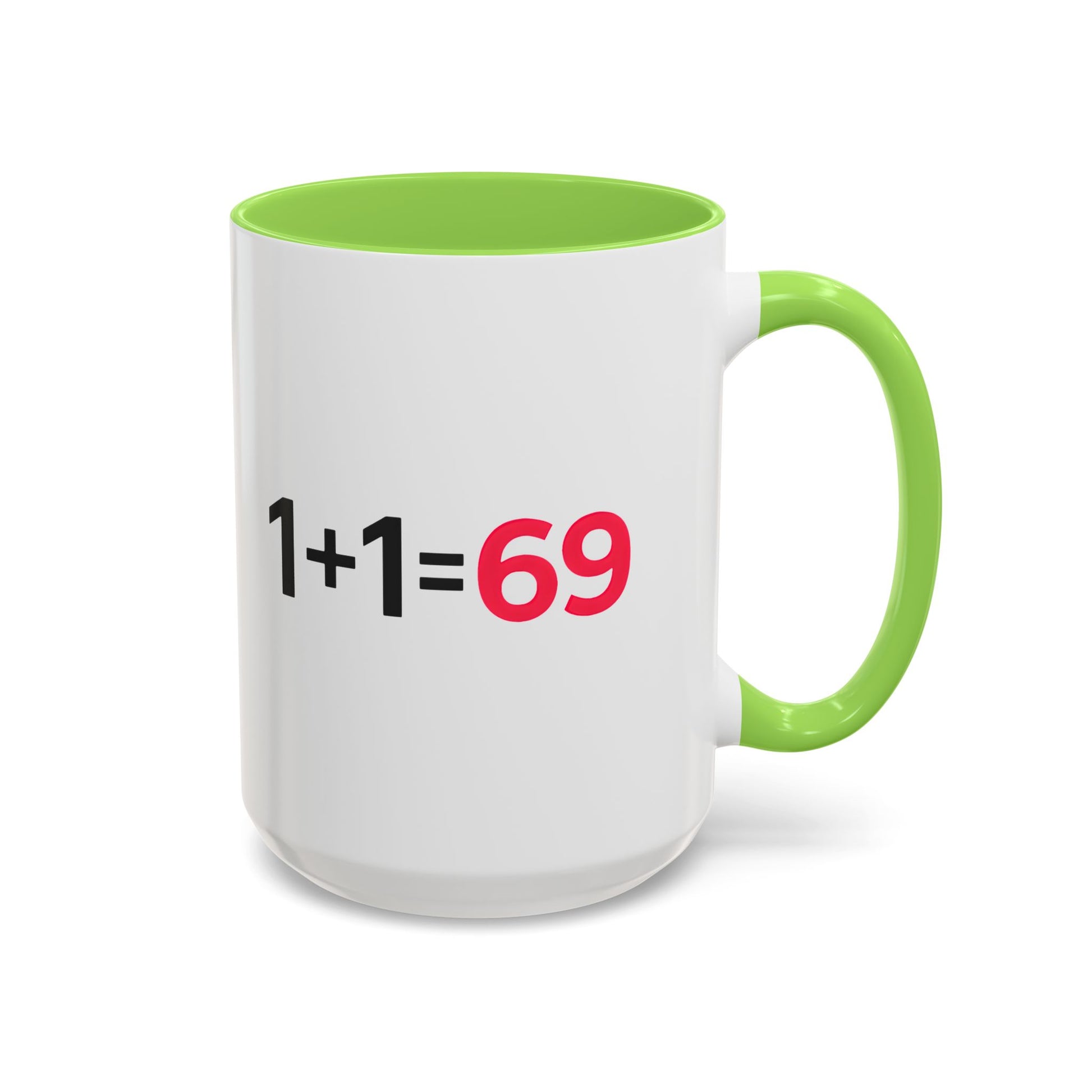 Funny Adult Mug, 1 Plus 1 Equals 69 Coffee Cup, Naughty Gift for Him or Her, Flirty Math Joke Mug,