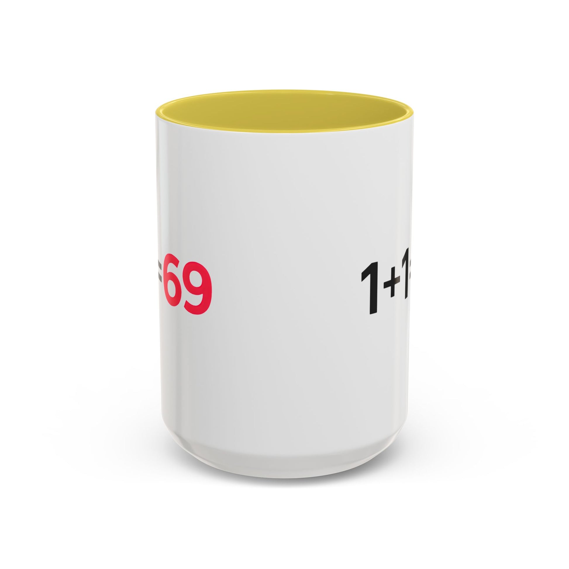 Funny Adult Mug, 1 Plus 1 Equals 69 Coffee Cup, Naughty Gift for Him or Her, Flirty Math Joke Mug,