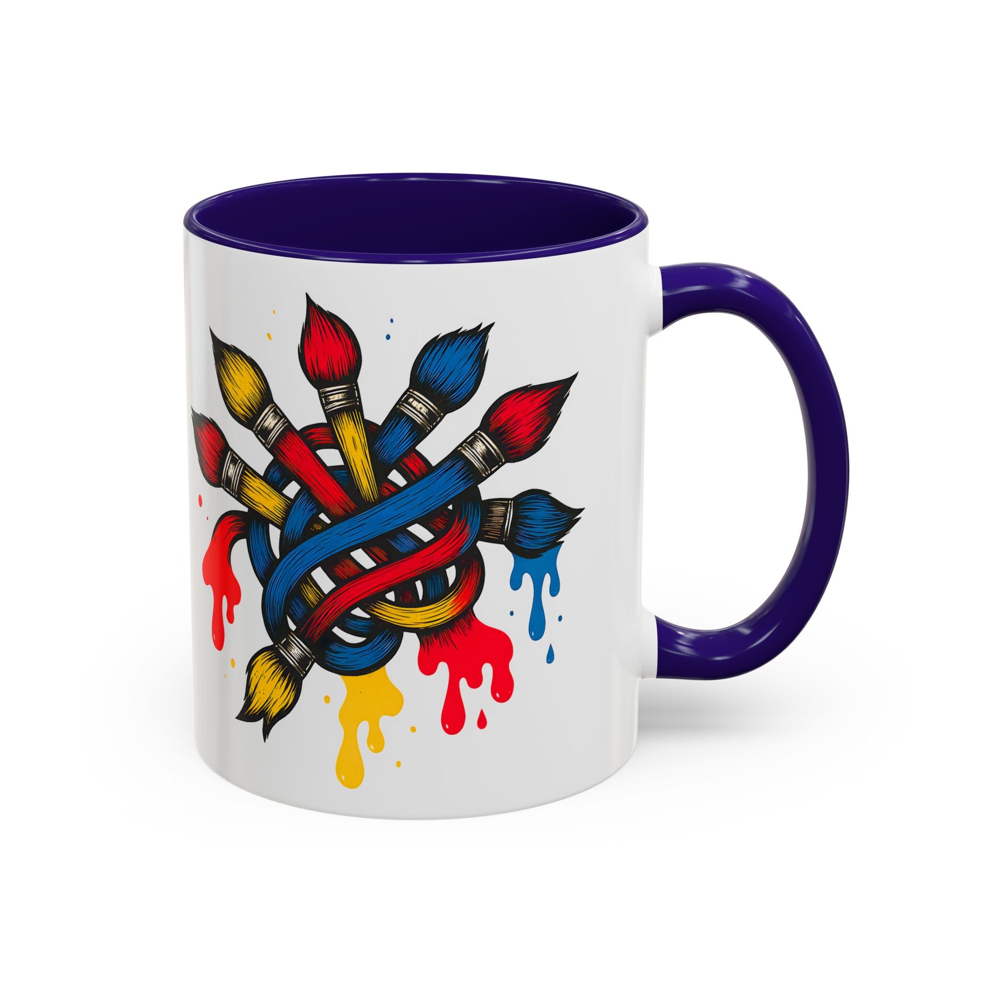 Funny Artist Mug - Colorful Coffee Cup for Art Teachers and Creatives, Dirty Art Mug, Paintbrush Design, Creative Humor Cup, Naughty Artist