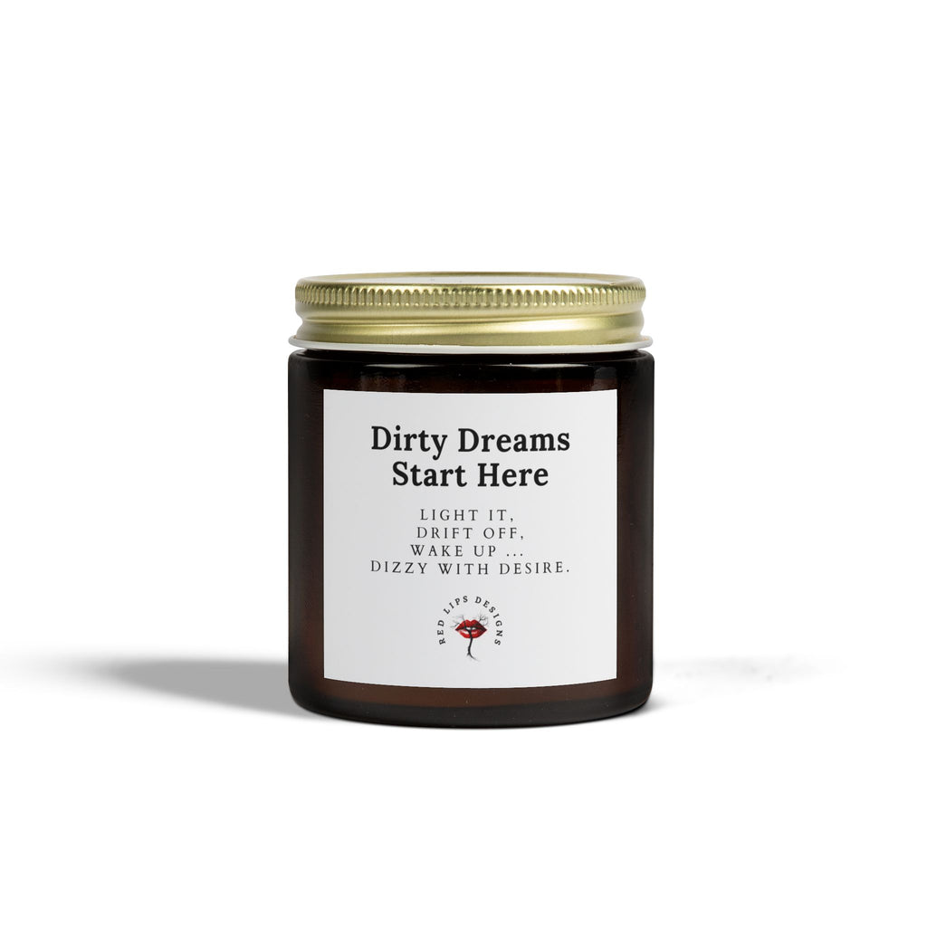 Dirty Dreams Start Here, Sexy Bedroom Candle for Her, Dirty Dreams Jar Candle, Romantic Gift, Flirty Nighttime Mood Candle