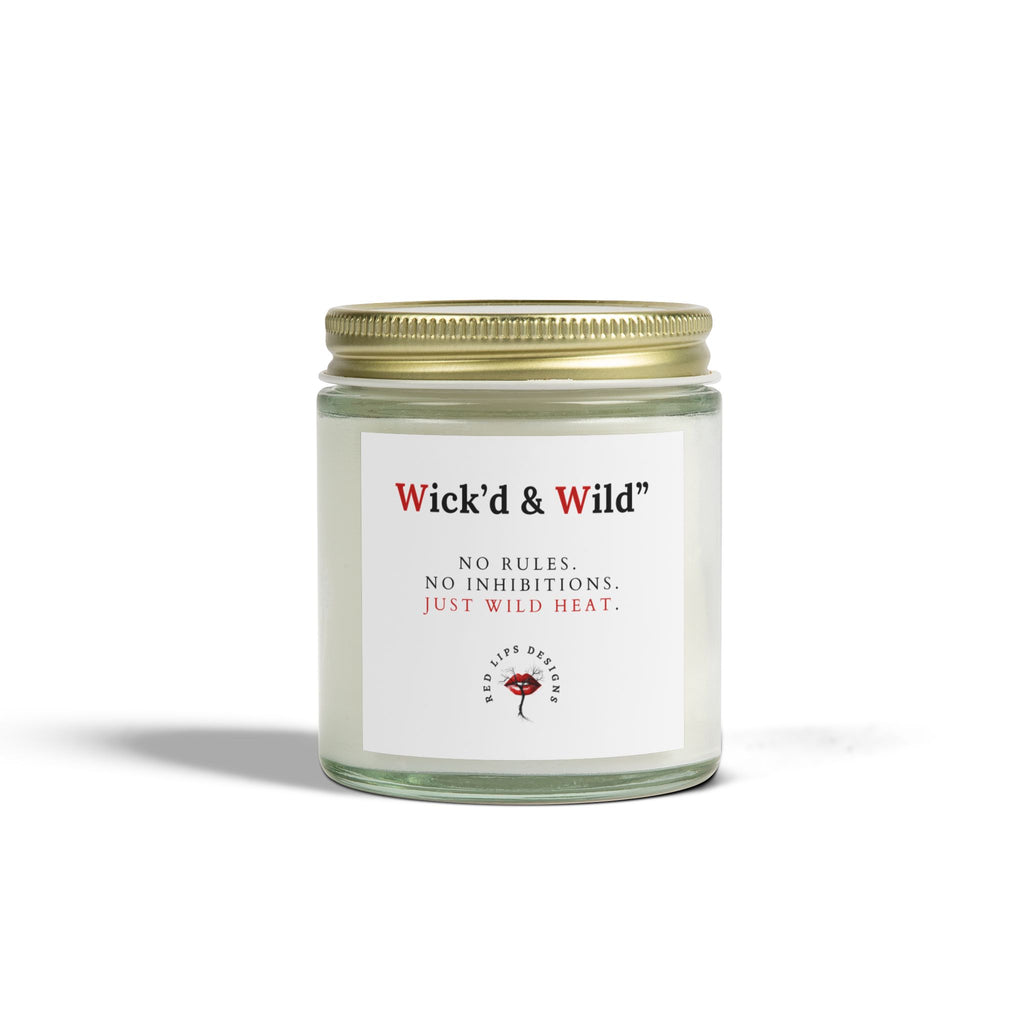 Wick’d & Wild Scented Candle | Coconut Apricot Wax | Home Decor, Aromatherapy, Gifts, Relaxation, Self-Care