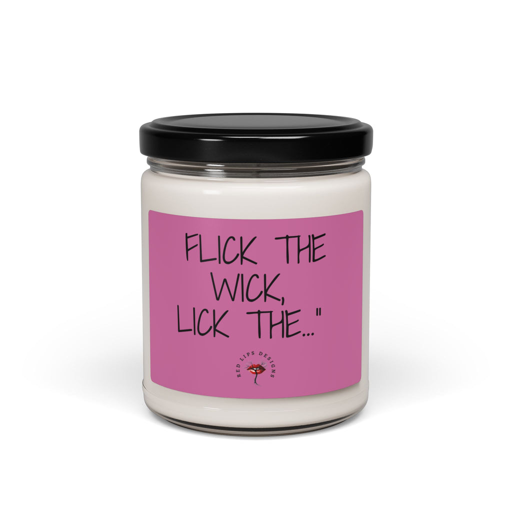 Flick the Wick Lick the Funny Sexy Candle Dirty Gift for Her Naughty Bedroom Decor Bold Adult Humor Candle for Women Who Like to Tease