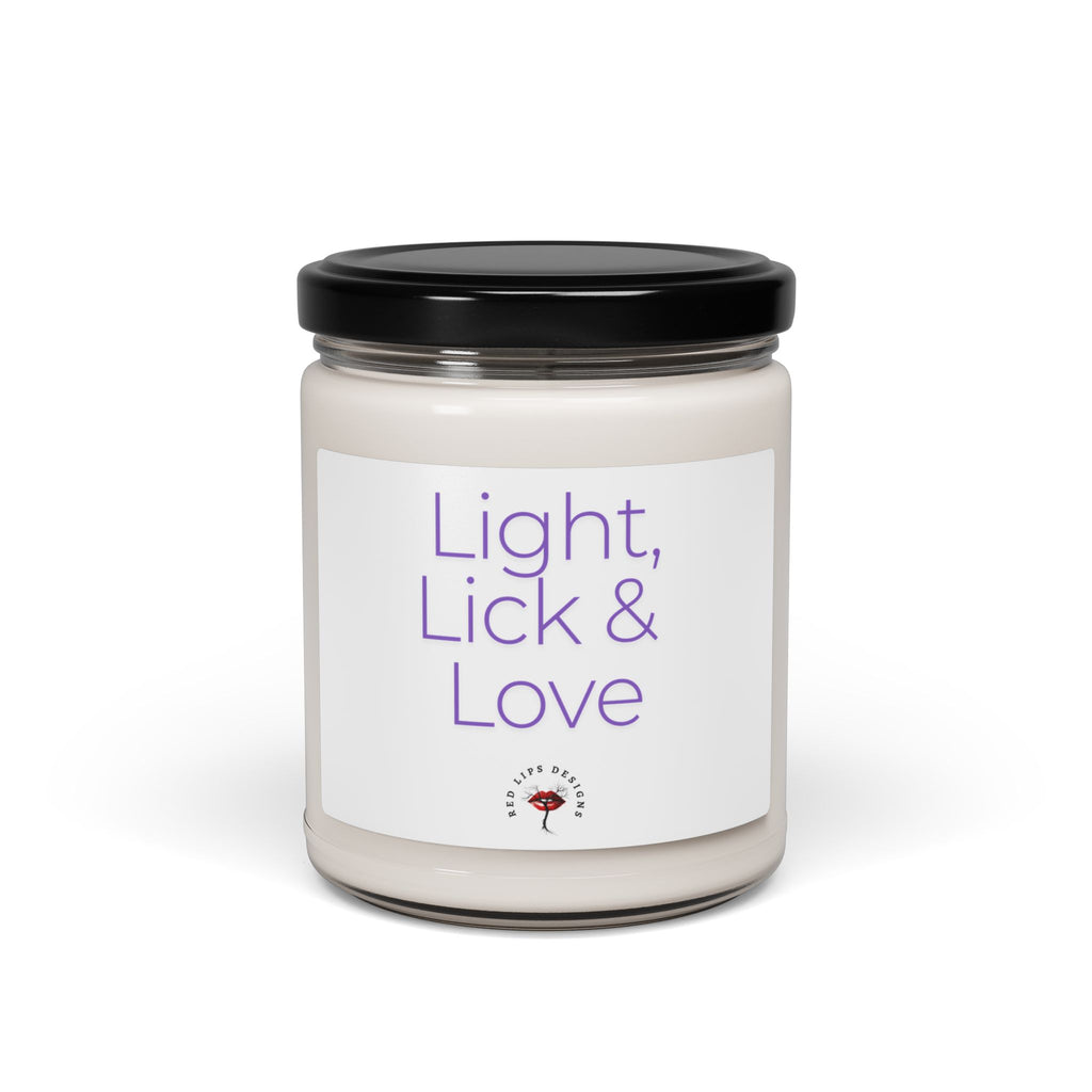 Light Lick and Love Candle, Sexy Gift for Her, Flirty Romantic Candle Jar, Naughty Bedroom Decor, Funny Valentine Candle