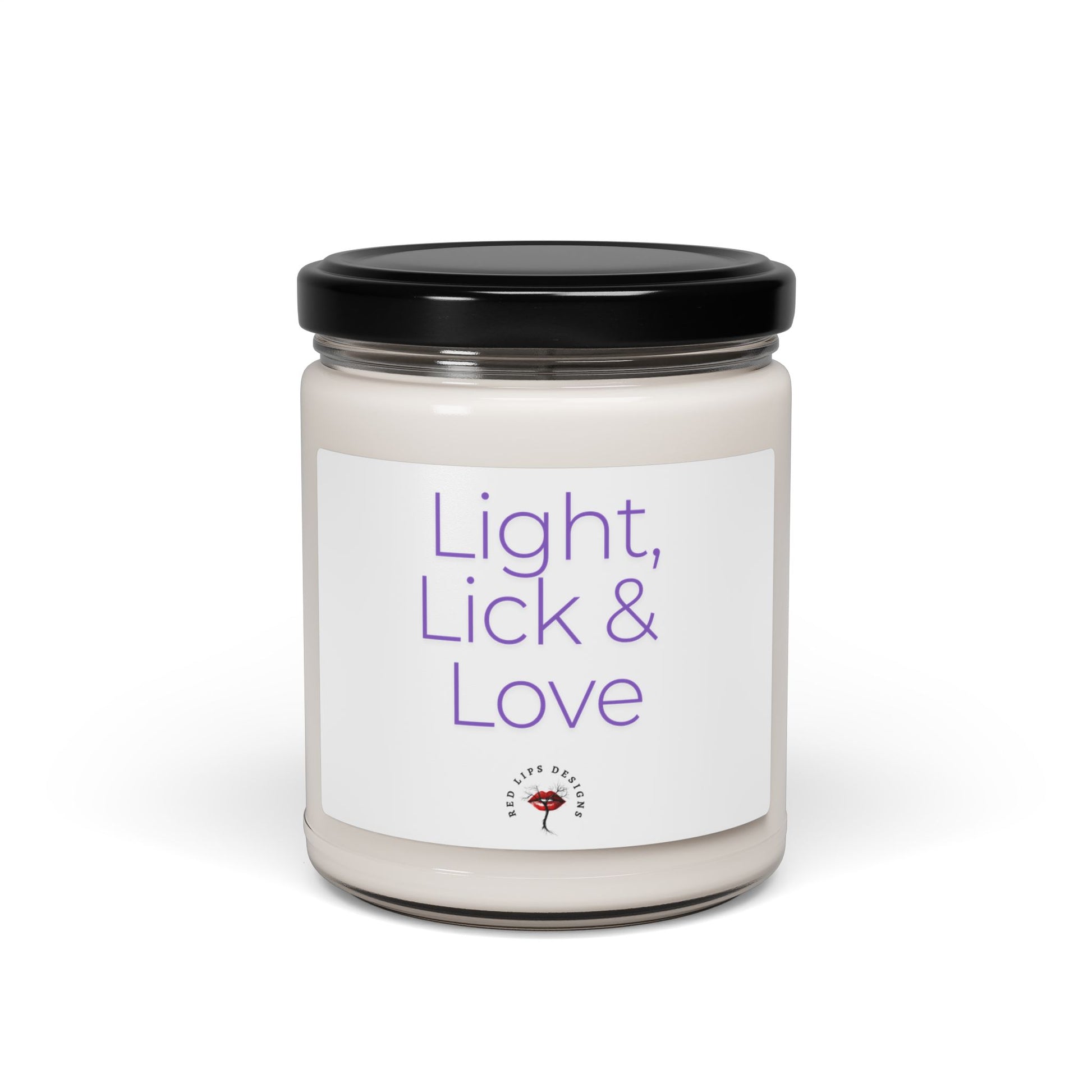 Light Lick and Love Candle, Sexy Gift for Her, Flirty Romantic Candle Jar, Naughty Bedroom Decor, Funny Valentine Candle