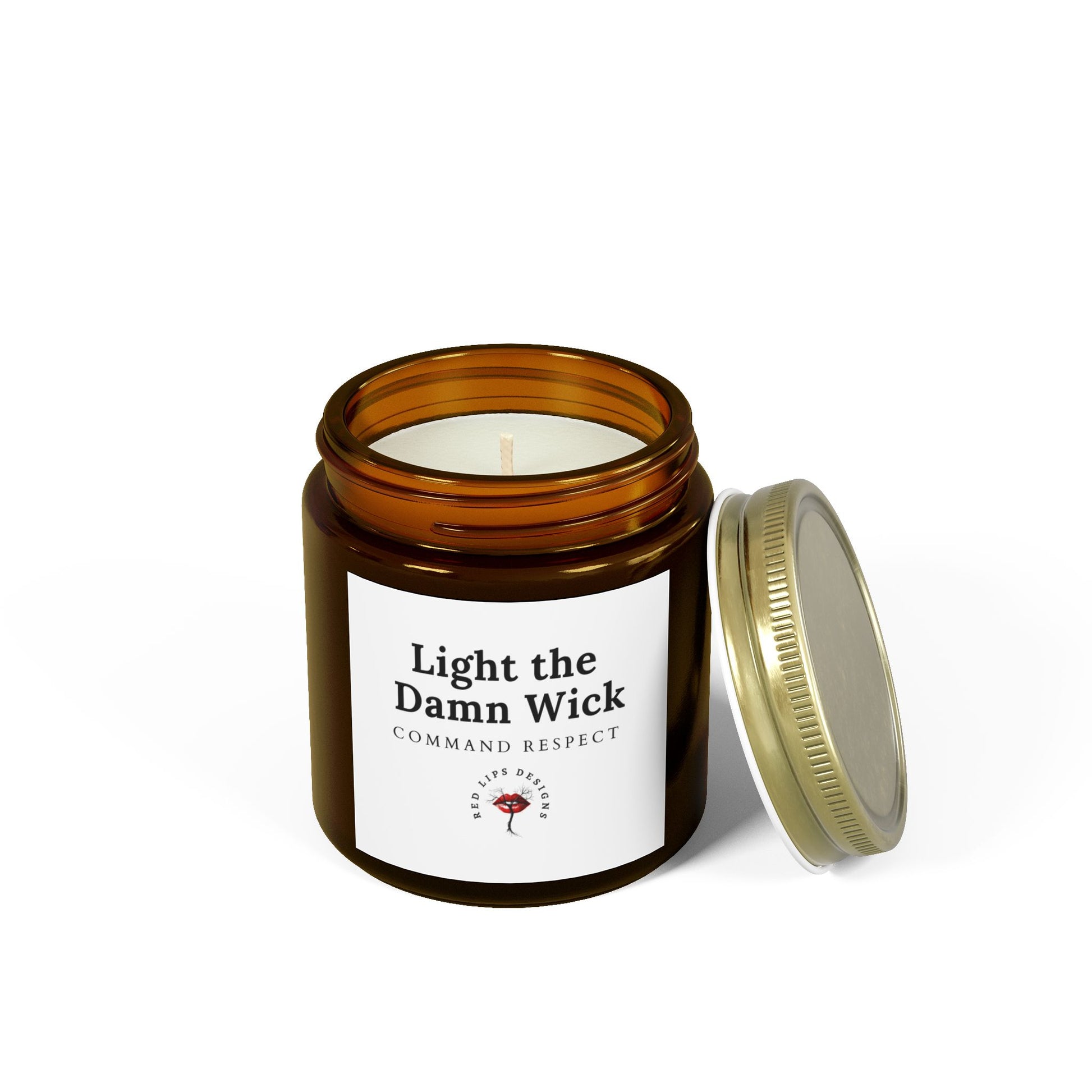 Candle Set - Light the Damn Wick, Scented Home Decor, Gift for Her, Aromatherapy, Relaxing, Motivational Quote