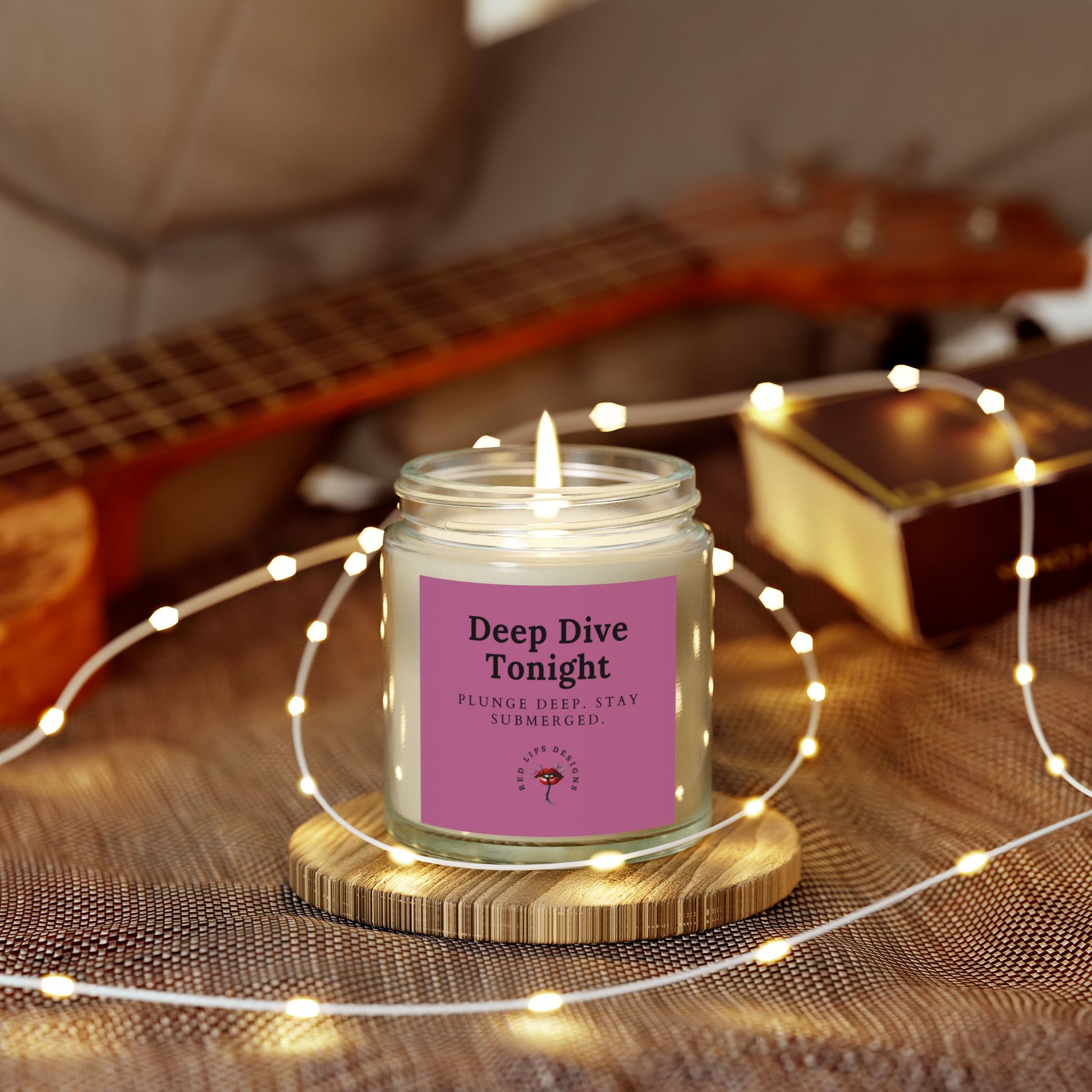 Relaxing Scented Candle, Aromatherapy, Home Decor, Gift Idea, Deep Dive Tonight