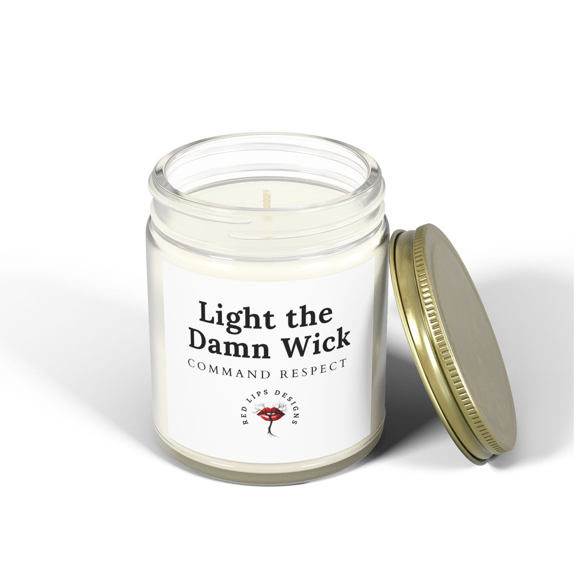 Candle Set - Light the Damn Wick, Scented Home Decor, Gift for Her, Aromatherapy, Relaxing, Motivational Quote
