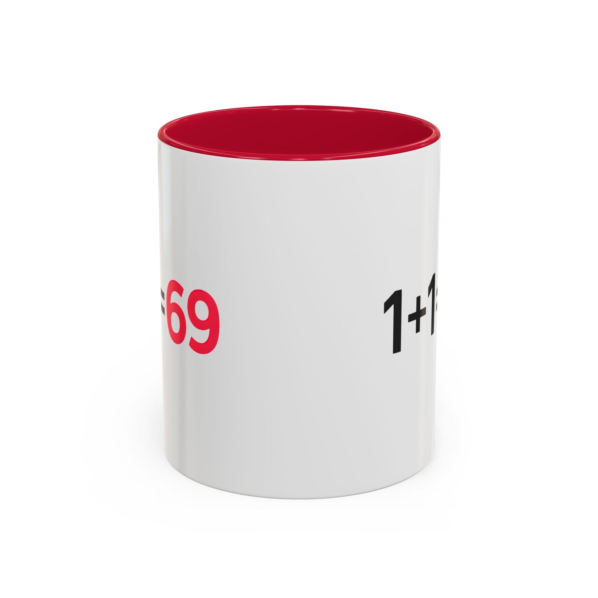 Funny Adult Mug, 1 Plus 1 Equals 69 Coffee Cup, Naughty Gift for Him or Her, Flirty Math Joke Mug,
