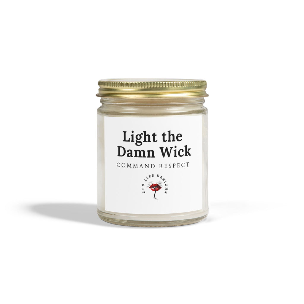 Candle Set - Light the Damn Wick, Scented Home Decor, Gift for Her, Aromatherapy, Relaxing, Motivational Quote