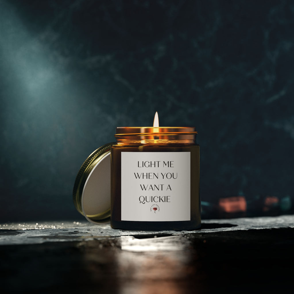 Sexy Candle for Her, Light Me When You Want a Quickie,Naughty Gift for Women, Flirty Valentine Candle