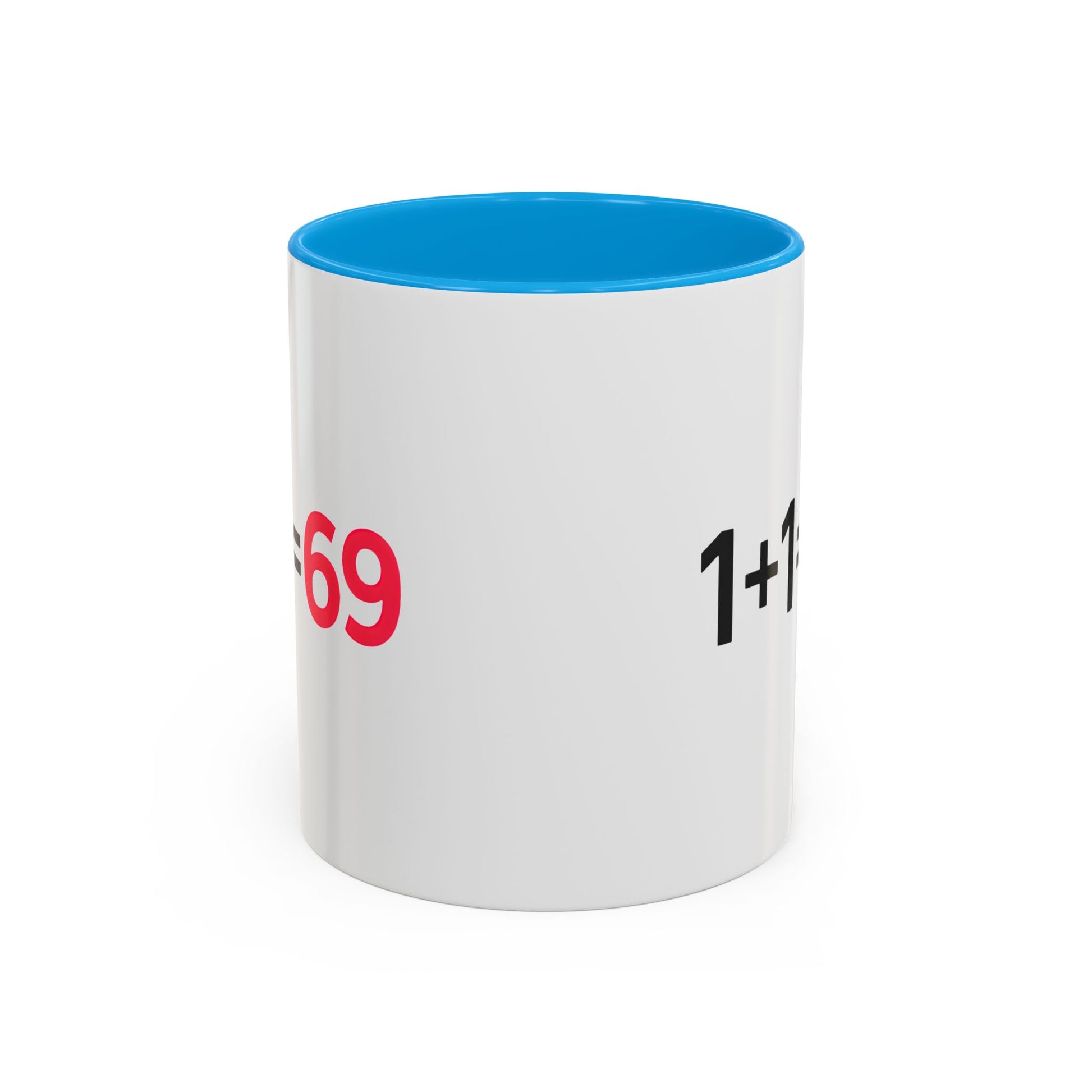 Funny Adult Mug, 1 Plus 1 Equals 69 Coffee Cup, Naughty Gift for Him or Her, Flirty Math Joke Mug,
