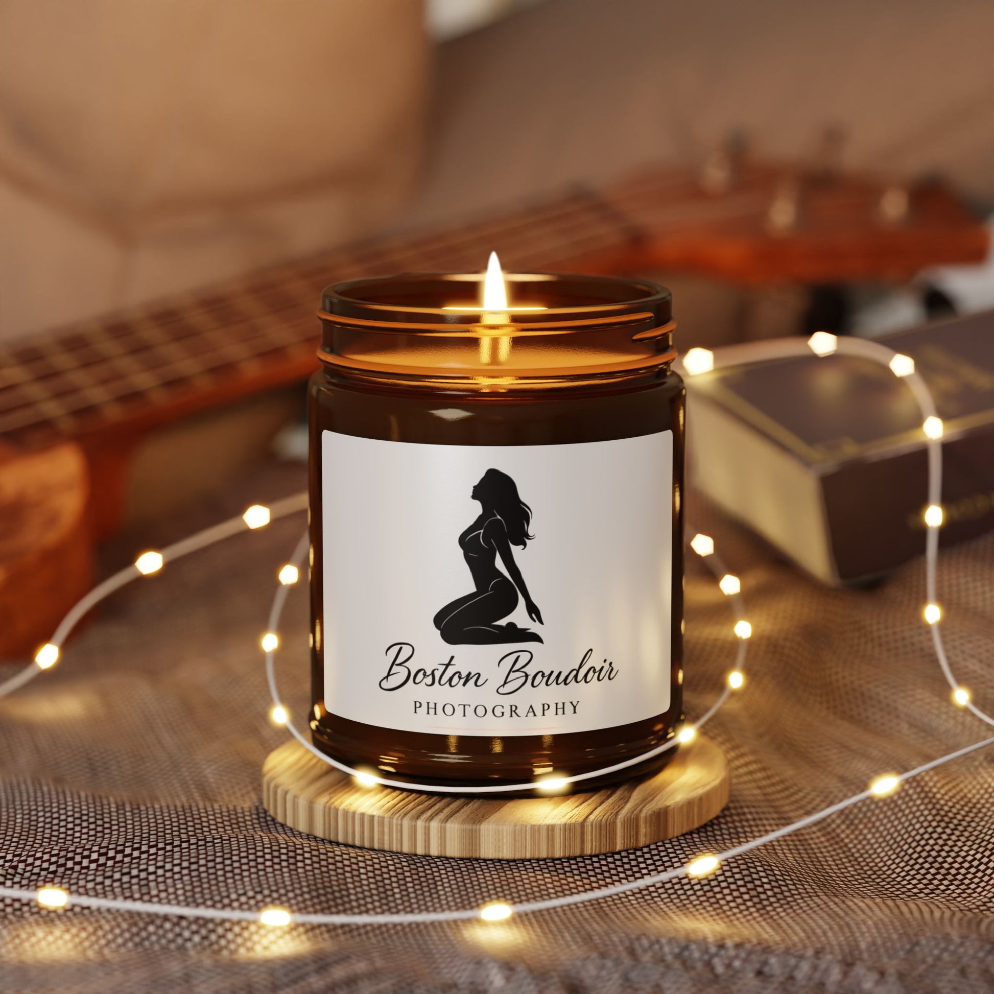 Amber Jar Scented Soy Candle - Relaxing Aromatherapy, Home Decor, Gift for Her, Self-Care, Birthdays, Weddings, Photography Inspired