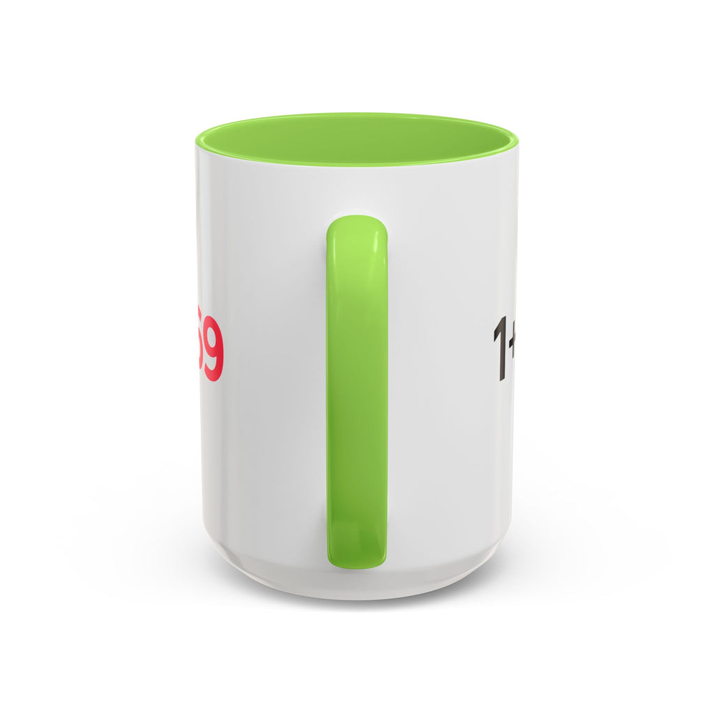 Funny Adult Mug, 1 Plus 1 Equals 69 Coffee Cup, Naughty Gift for Him or Her, Flirty Math Joke Mug,