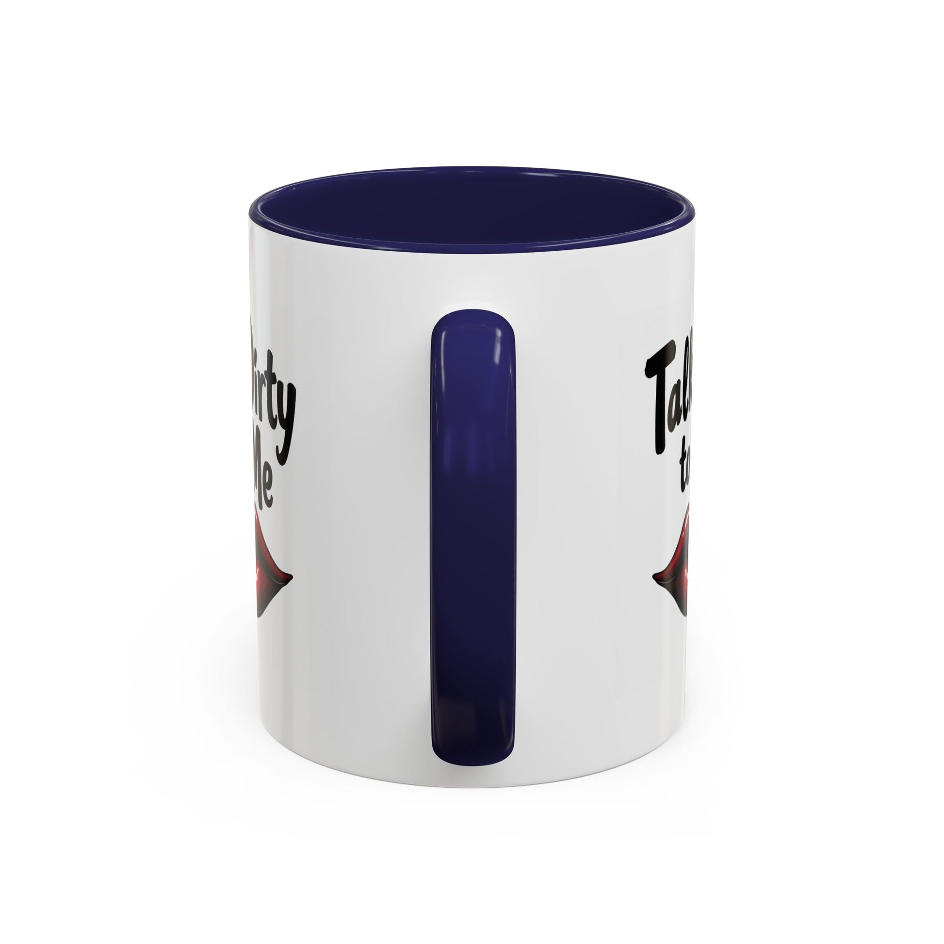 Sexy Funny Mug for Her, Talk Dirty to Me Coffee Cup, Naughty Gift for Girlfriend, Flirty Morning Vibes, Bold Lips Sassy Mug