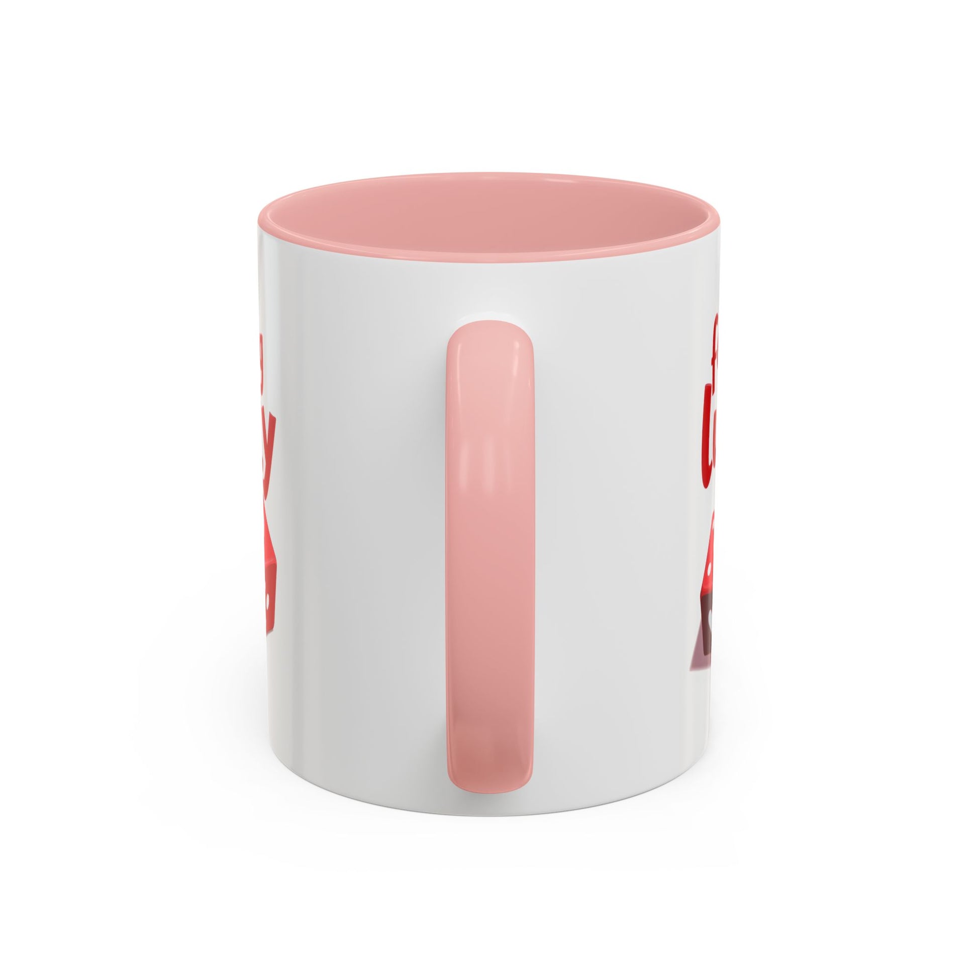 Feeling Lucky Mug, Funny Coffee Cup with Dice Design,  Date Night Mug, Fun Adult Humor