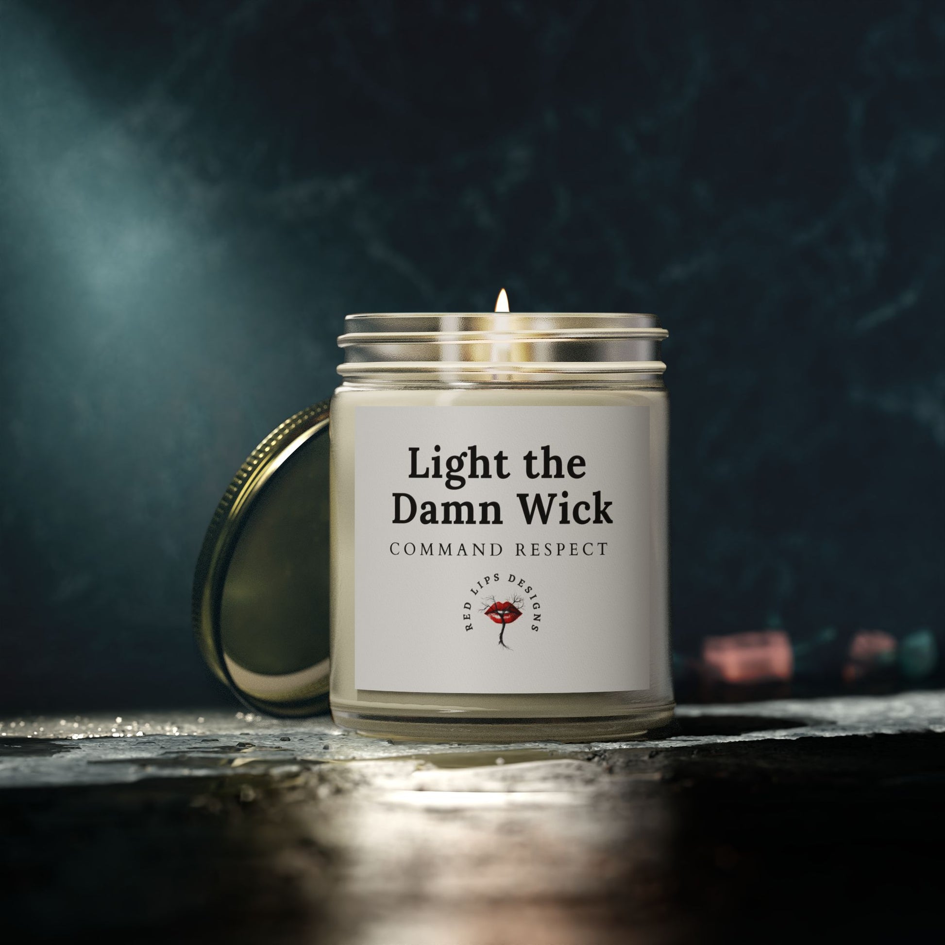 Candle Set - Light the Damn Wick, Scented Home Decor, Gift for Her, Aromatherapy, Relaxing, Motivational Quote
