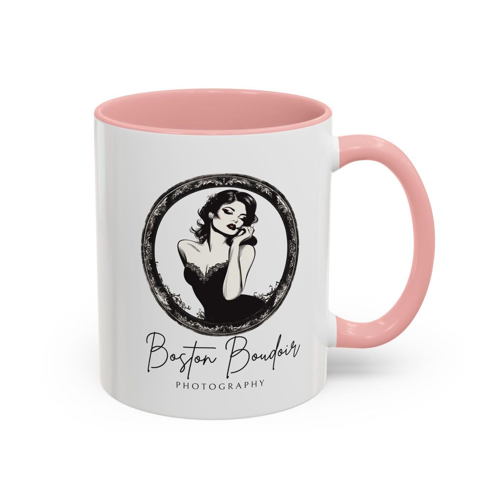 Elegant Photography Mug | Boston Boudoir Gift, Black Accent, Coffee Lover, Home Decor, Personalised Drinkware