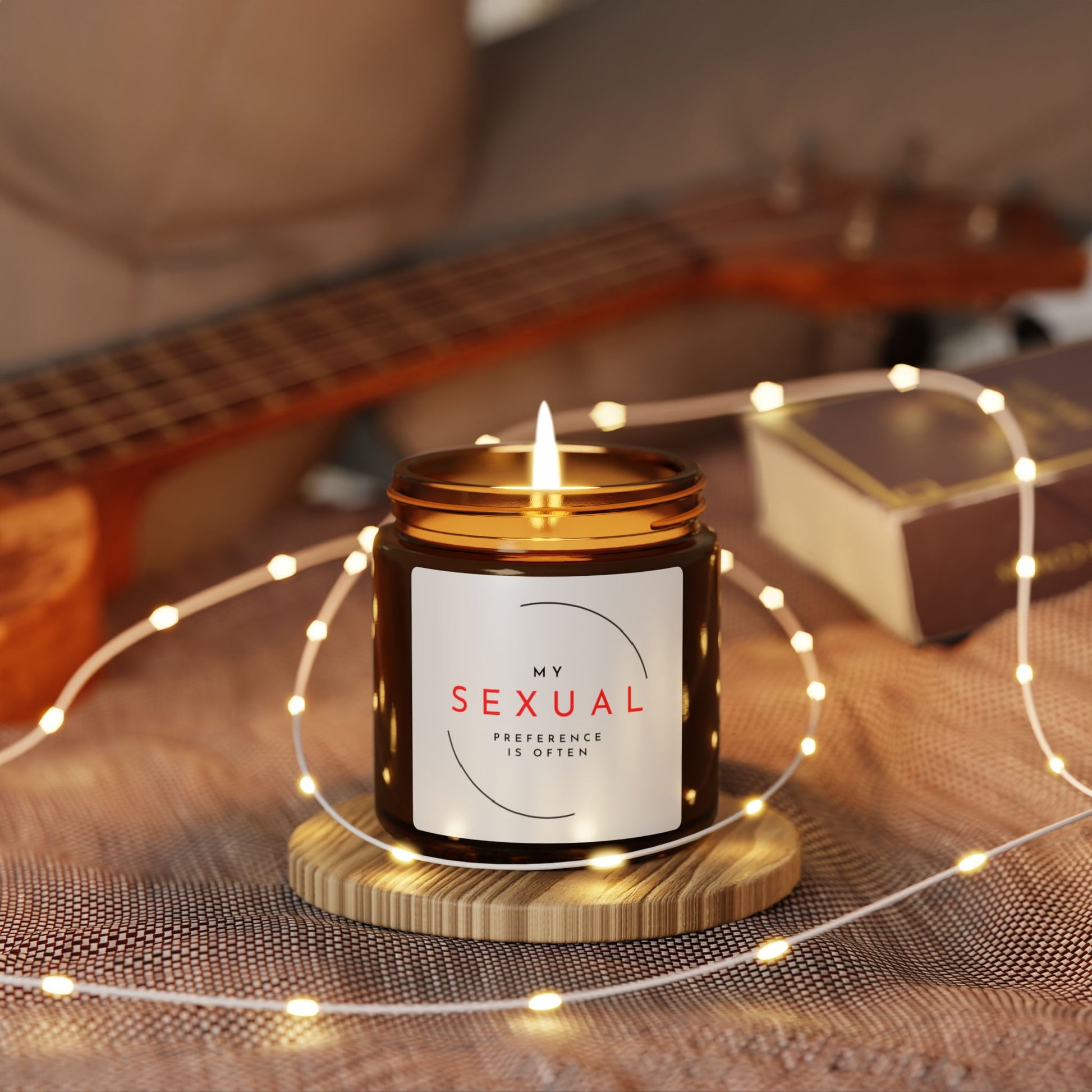 Scented Soy Candle - My Sexual Preference in Scent, Aromatherapy Gift, Home Decor, Relaxation, Unique Gift Idea