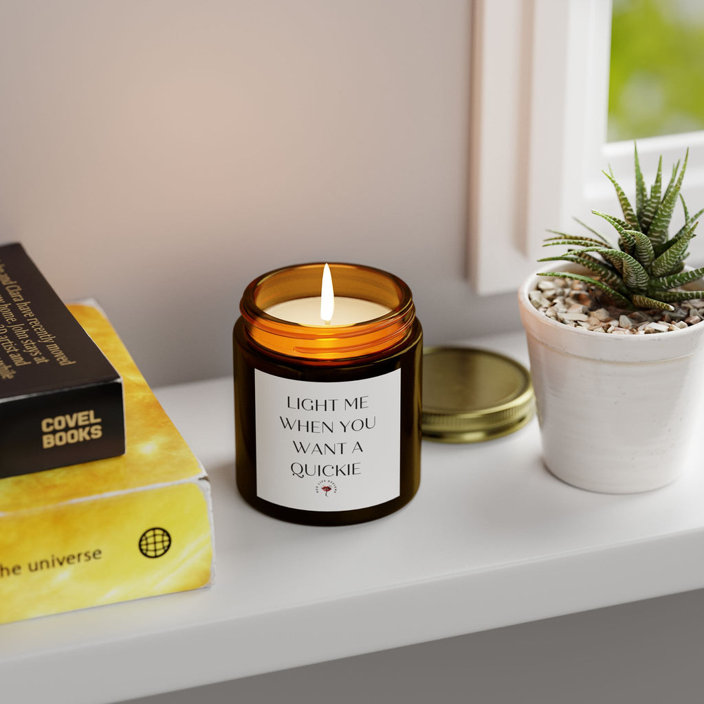 Sexy Candle for Her, Light Me When You Want a Quickie,Naughty Gift for Women, Flirty Valentine Candle