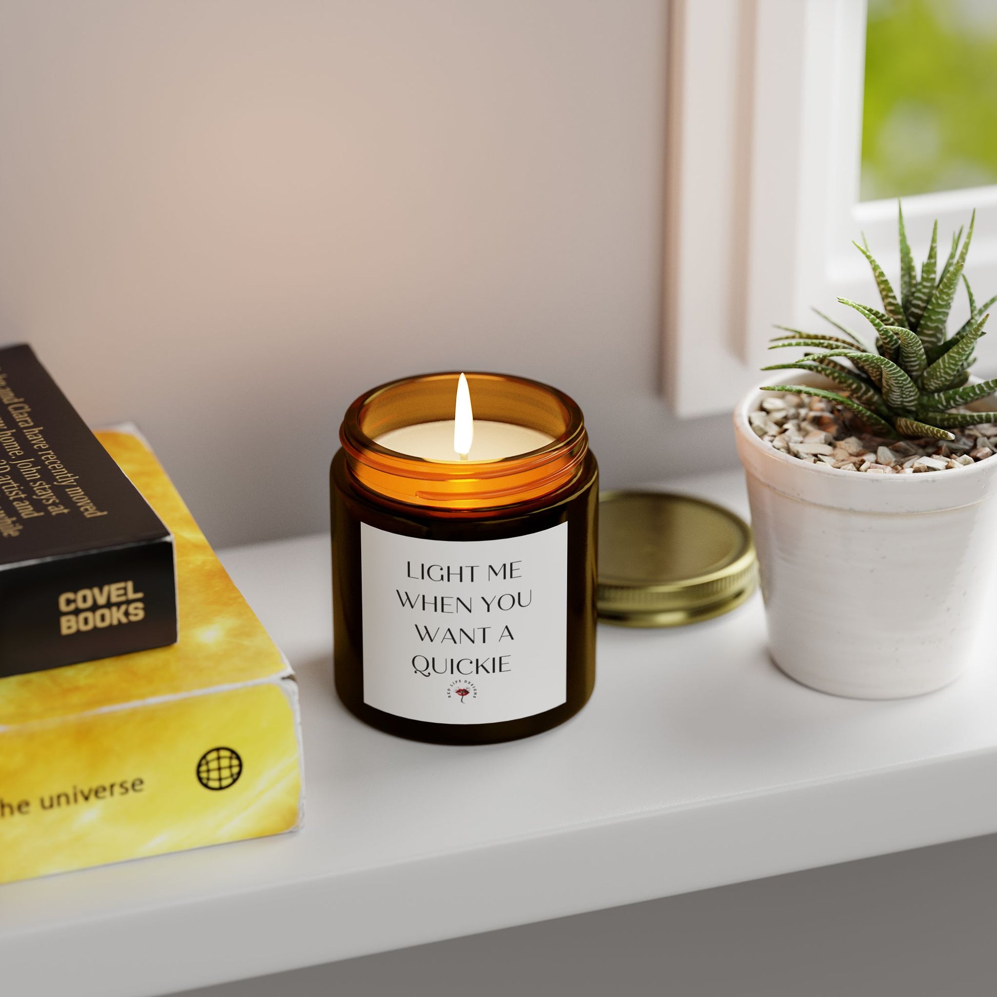 Sexy Candle for Her, Light Me When You Want a Quickie,Naughty Gift for Women, Flirty Valentine Candle