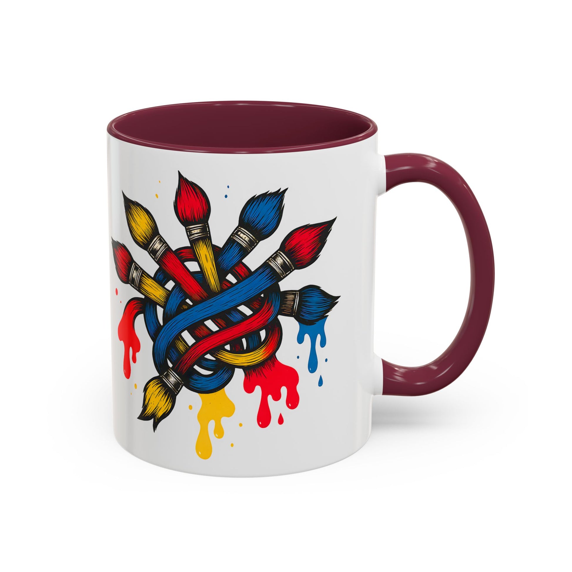 Funny Artist Mug - Colorful Coffee Cup for Art Teachers and Creatives, Dirty Art Mug, Paintbrush Design, Creative Humor Cup, Naughty Artist