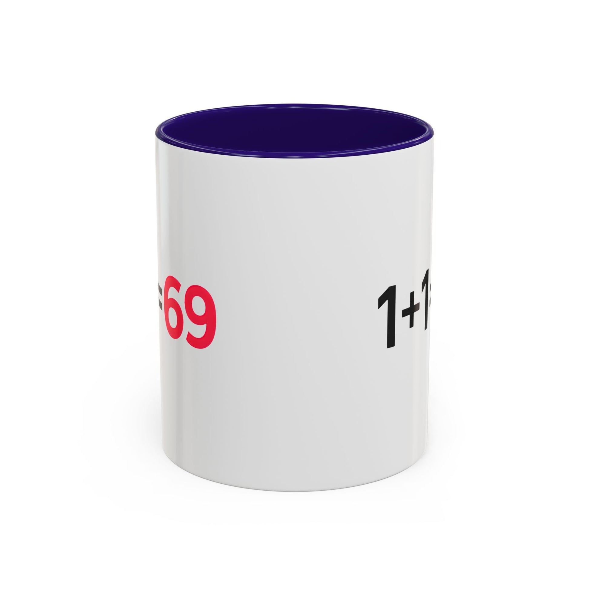 Funny Adult Mug, 1 Plus 1 Equals 69 Coffee Cup, Naughty Gift for Him or Her, Flirty Math Joke Mug,