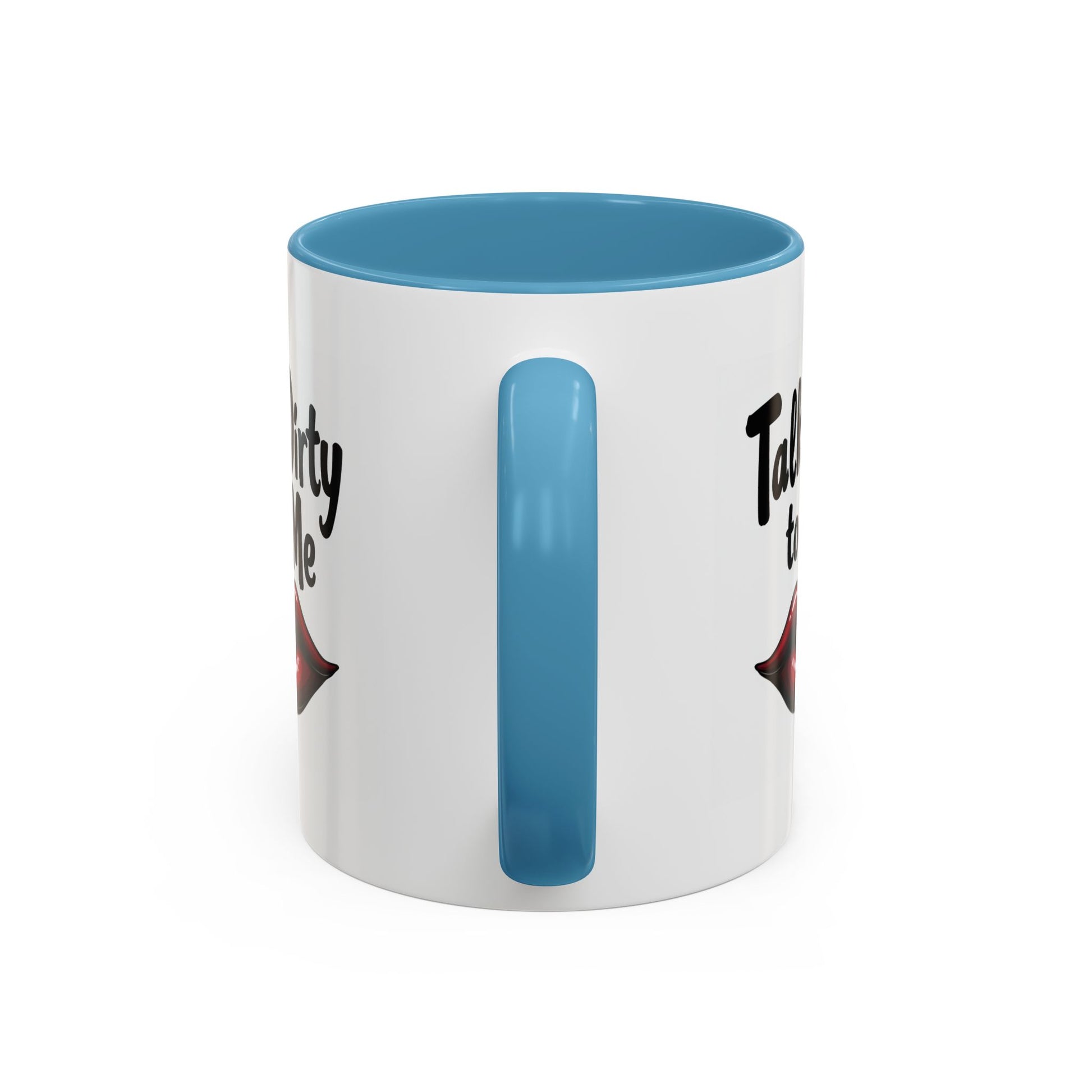 Sexy Funny Mug for Her, Talk Dirty to Me Coffee Cup, Naughty Gift for Girlfriend, Flirty Morning Vibes, Bold Lips Sassy Mug