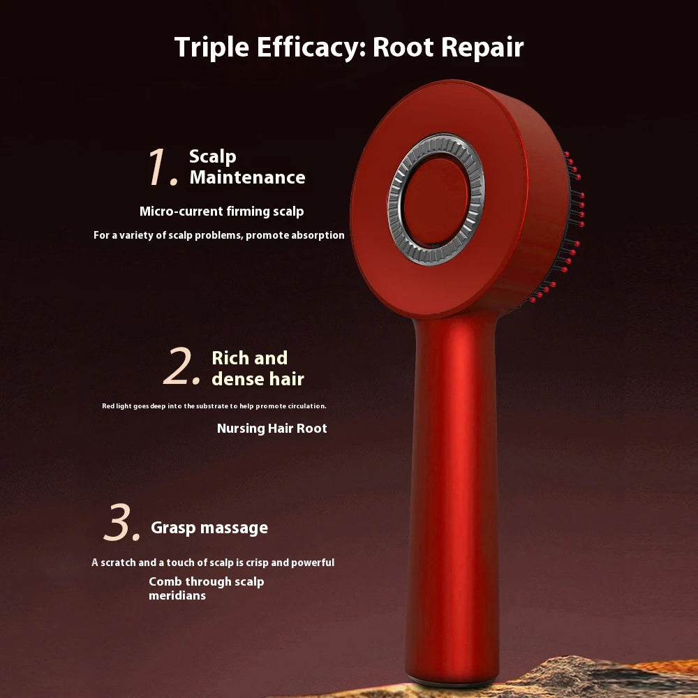 Electric massage comb household scalp liquid guide comb red light anti-hair loss hair care hair care comb multi-function massage comb with essential oil