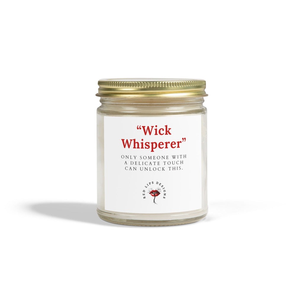 Wick Whisperer Funny Candle for Her Dirty Gift Sexy Bedroom Decor Empowering Bold Scented Jar Because Only the Right Hands Can Unlock It
