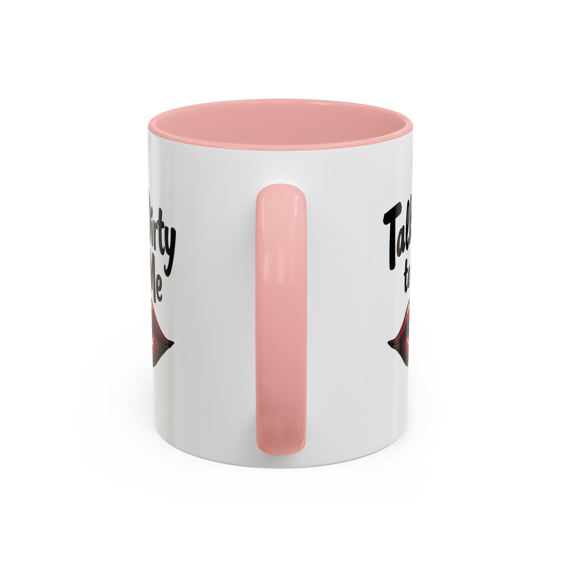 Sexy Funny Mug for Her, Talk Dirty to Me Coffee Cup, Naughty Gift for Girlfriend, Flirty Morning Vibes, Bold Lips Sassy Mug
