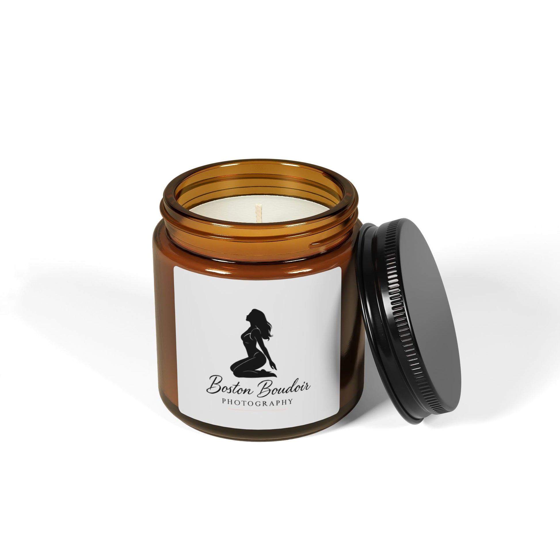 Amber Jar Scented Soy Candle - Relaxing Aromatherapy, Home Decor, Gift for Her, Self-Care, Birthdays, Weddings, Photography Inspired
