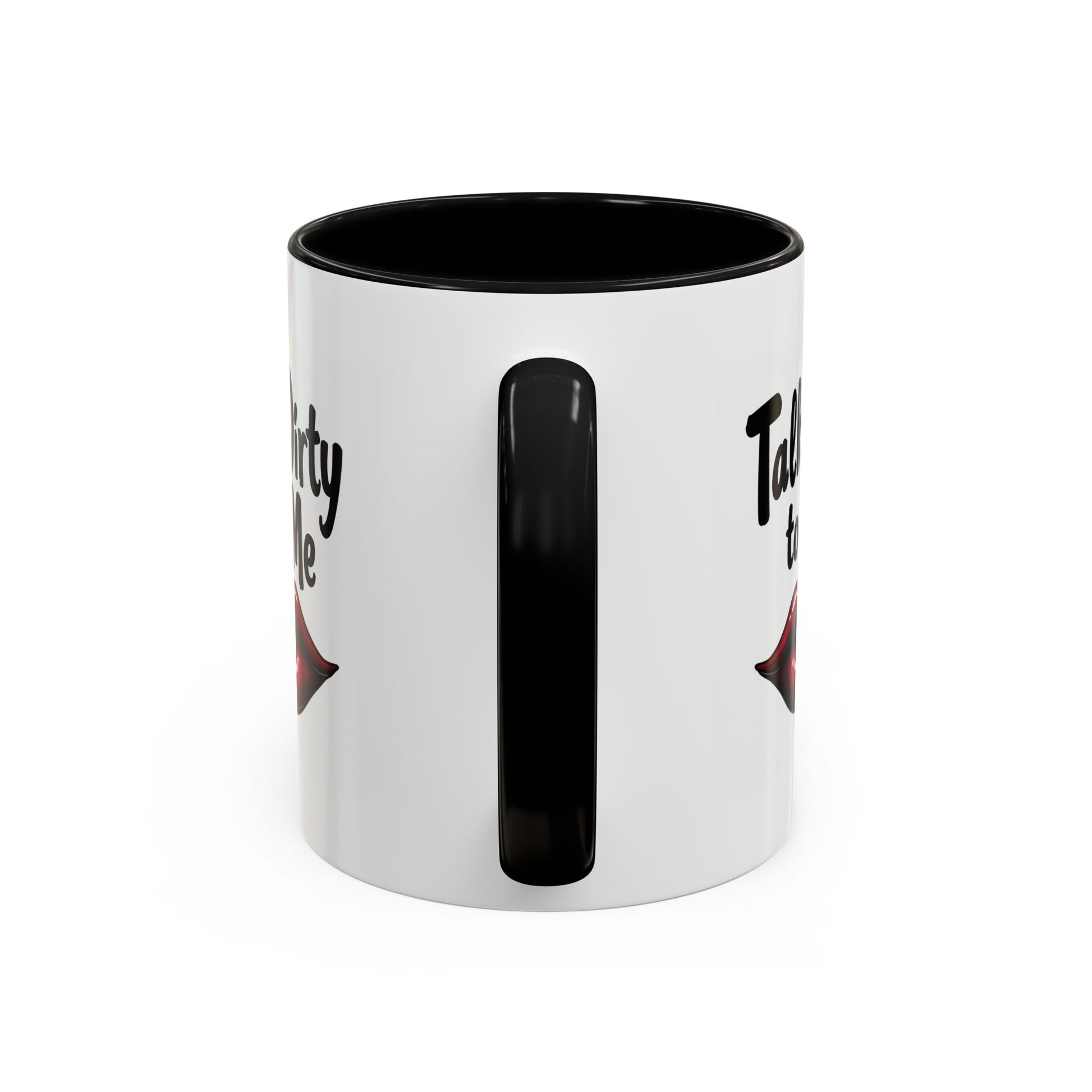 Sexy Funny Mug for Her, Talk Dirty to Me Coffee Cup, Naughty Gift for Girlfriend, Flirty Morning Vibes, Bold Lips Sassy Mug