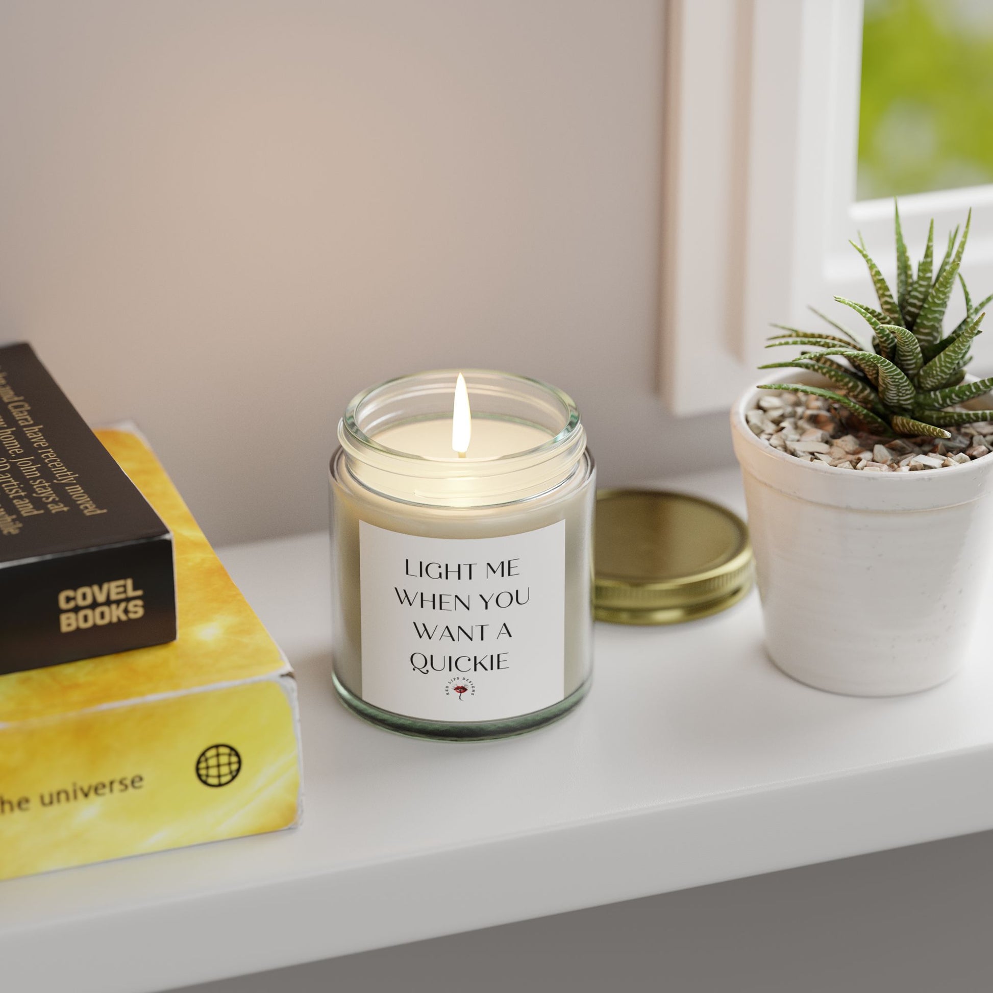 Sexy Candle for Her, Light Me When You Want a Quickie,Naughty Gift for Women, Flirty Valentine Candle