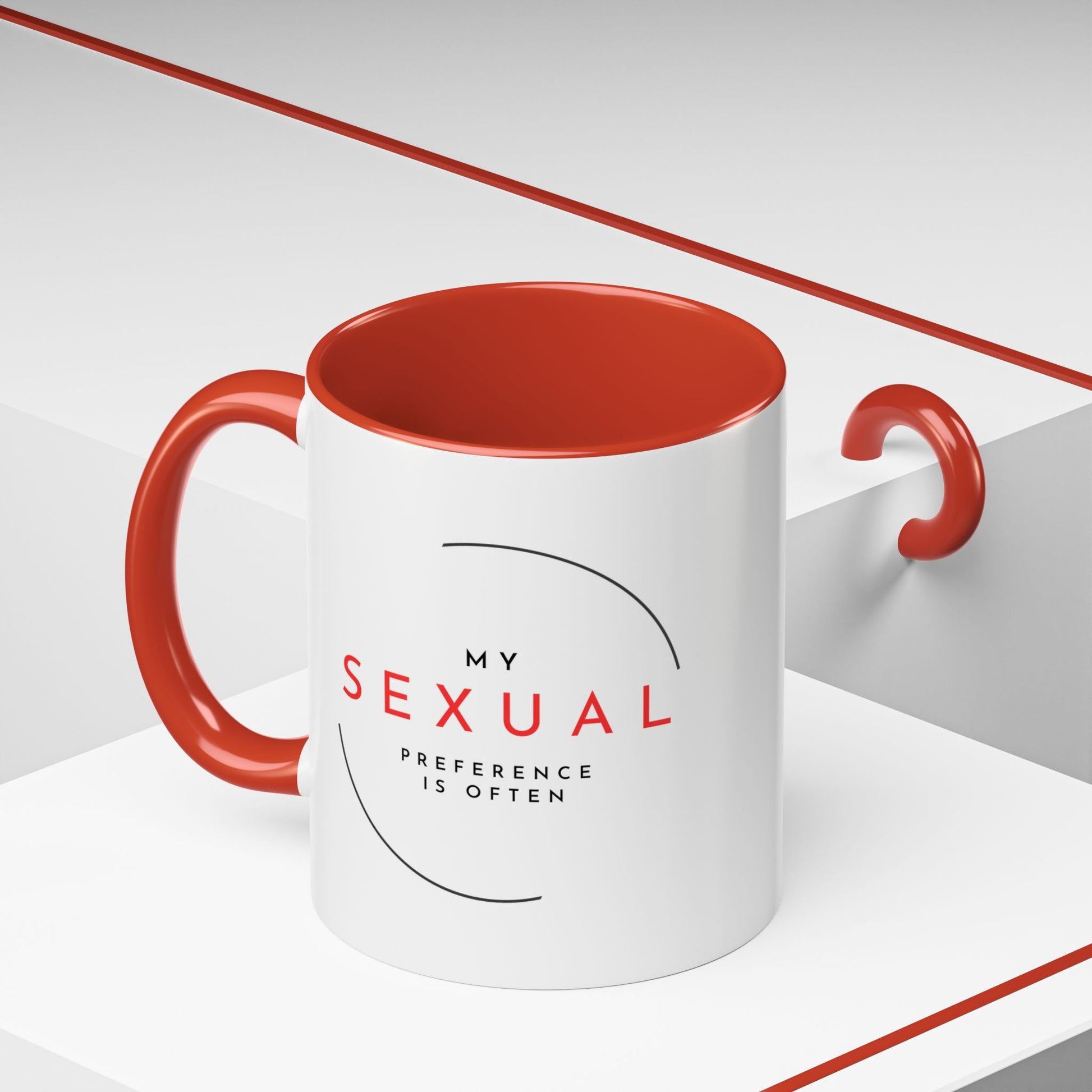 My Sexual Preference Is Often, Funny Adult Mug for Women, Bold Sassy Coffee Cup, Dirty Gift for Her, Bachelorette or Breakup Gift
