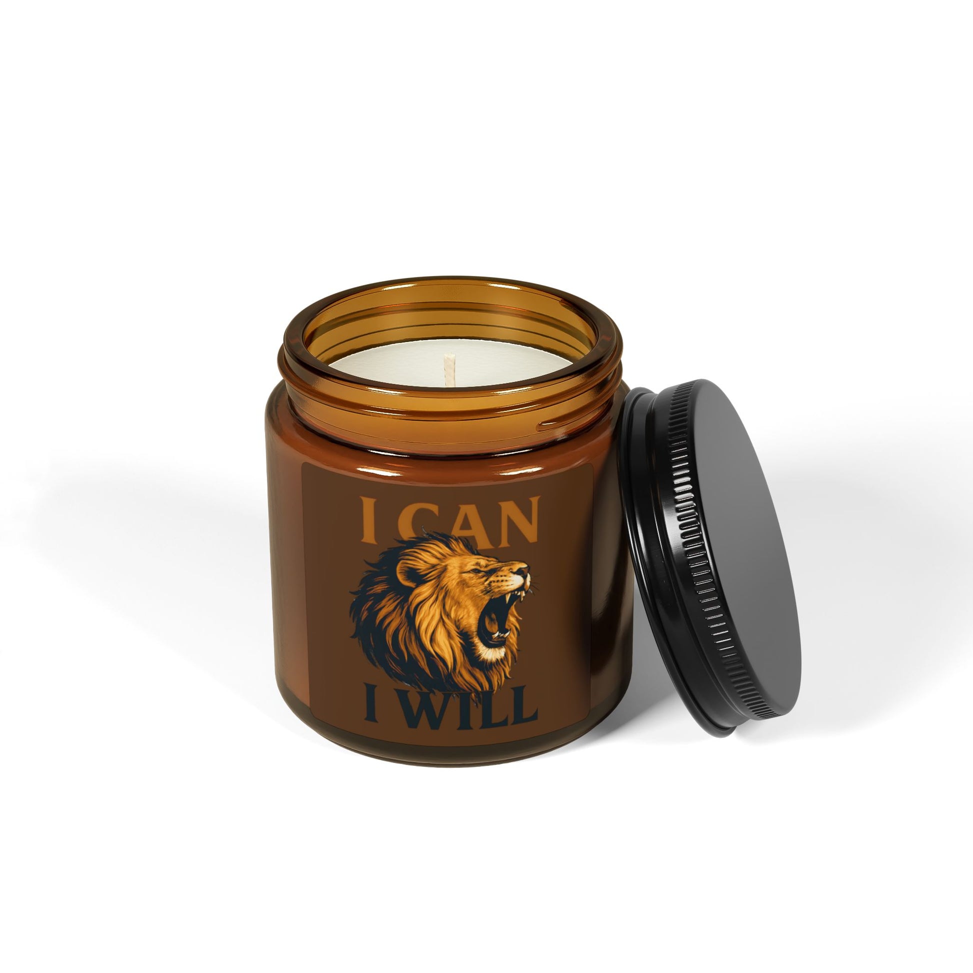 Empowering Lion Scented Soy Candle, Motivational Candle Gift, Relaxation Gift, Inspiration Candle for Home, Aromatherapy Décor