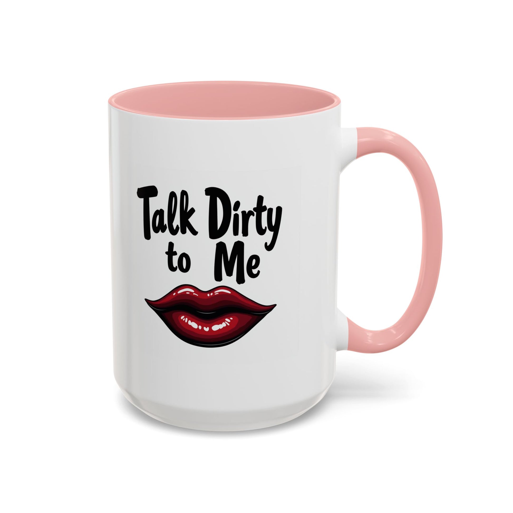 Sexy Funny Mug for Her, Talk Dirty to Me Coffee Cup, Naughty Gift for Girlfriend, Flirty Morning Vibes, Bold Lips Sassy Mug