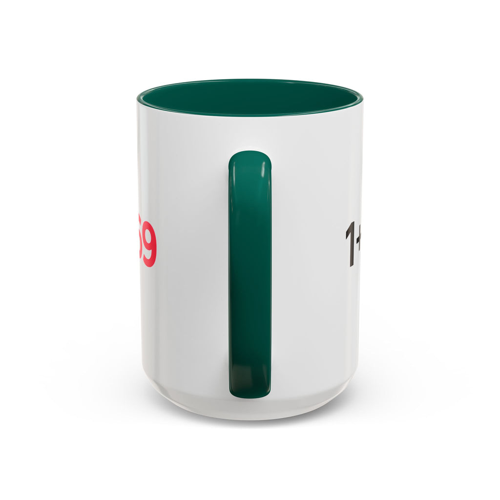 Funny Adult Mug, 1 Plus 1 Equals 69 Coffee Cup, Naughty Gift for Him or Her, Flirty Math Joke Mug,