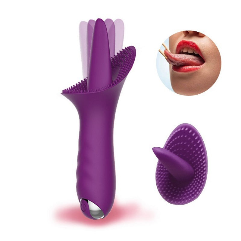 Orena Little Lily Licking Tongue and Mouth Lover Vibration Masturbation Stick Tongue Mouth Massage Adult Sex Products