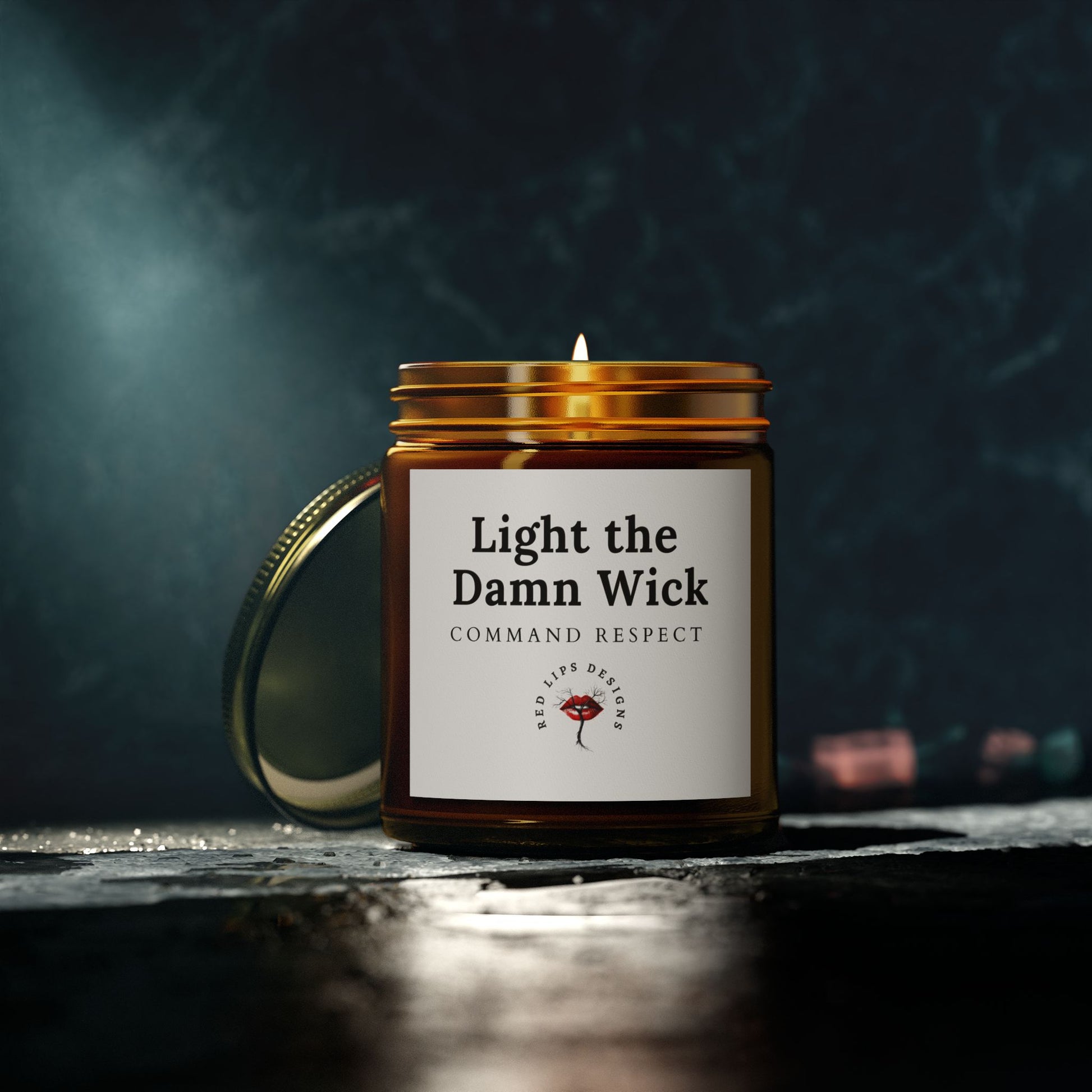 Candle Set - Light the Damn Wick, Scented Home Decor, Gift for Her, Aromatherapy, Relaxing, Motivational Quote