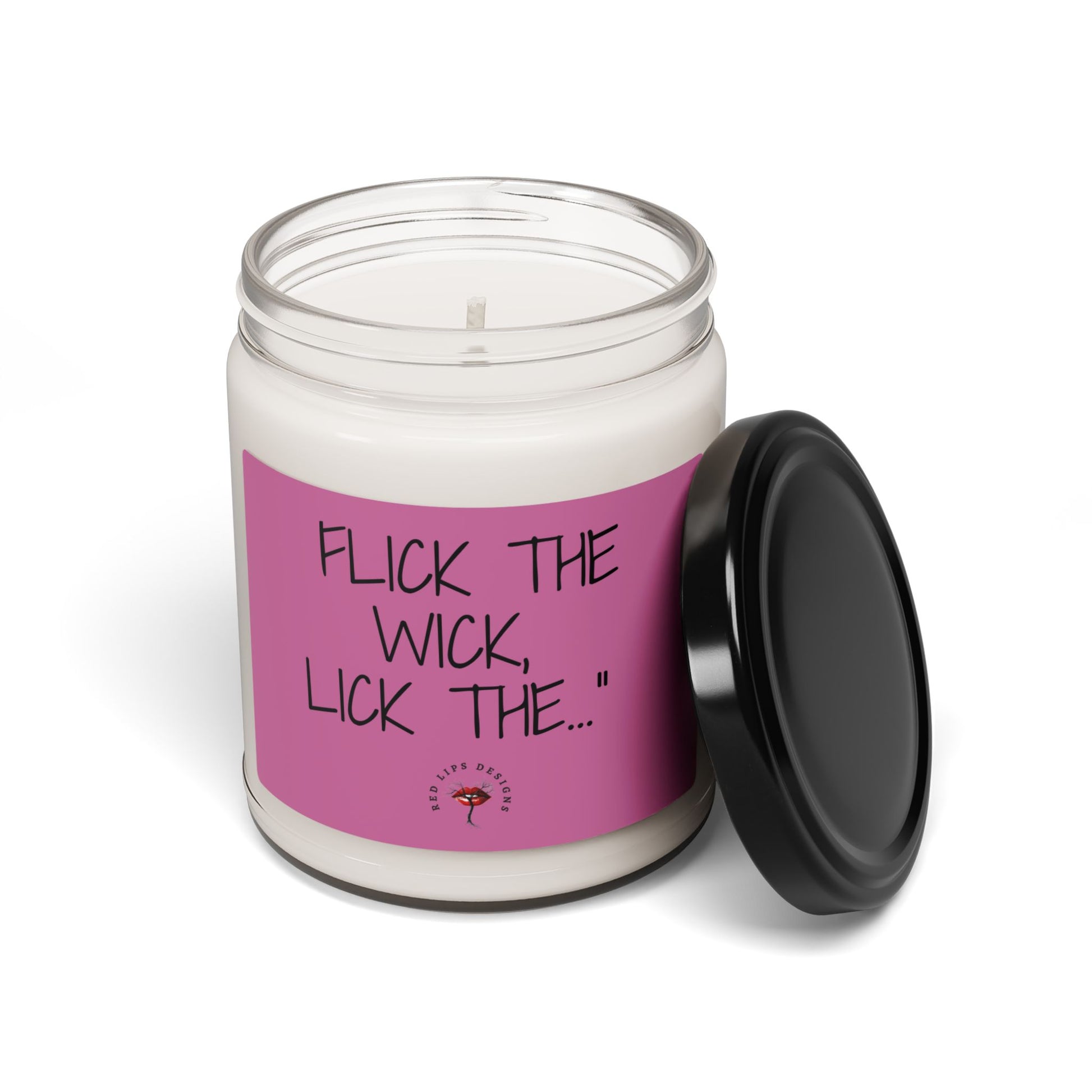 Flick the Wick Lick the Funny Sexy Candle Dirty Gift for Her Naughty Bedroom Decor Bold Adult Humor Candle for Women Who Like to Tease