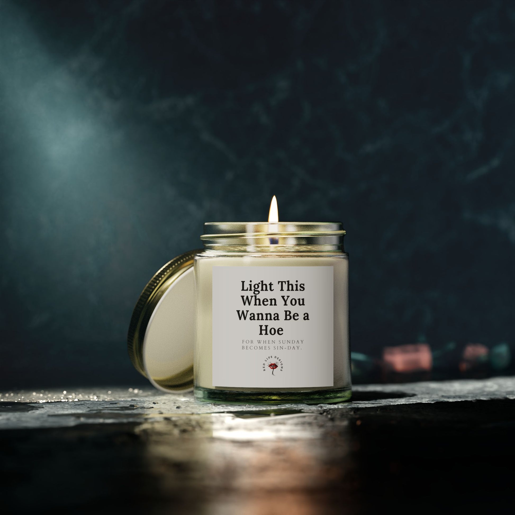 Light This When You Wanna Be a Hoe Funny Candle Dirty Gift for Her Naughty Bedroom Decor Sexy Self Love Candle for Women Who Sin Boldly