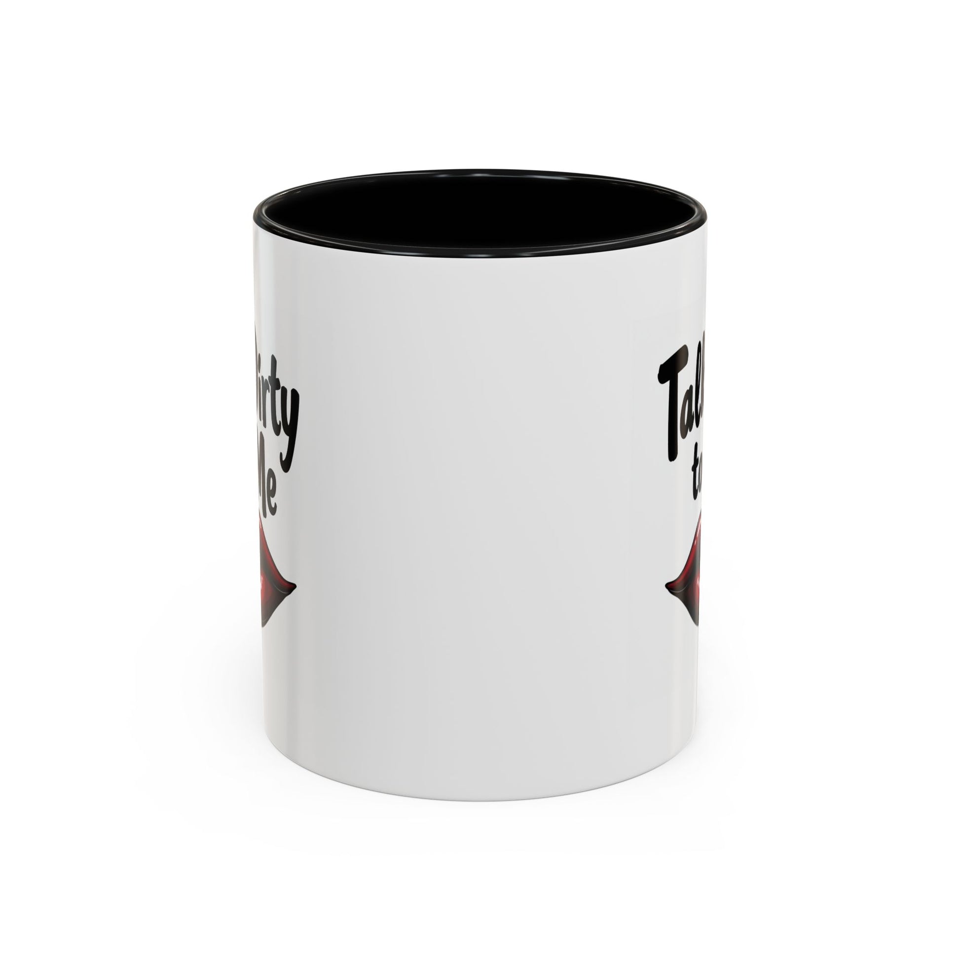 Sexy Funny Mug for Her, Talk Dirty to Me Coffee Cup, Naughty Gift for Girlfriend, Flirty Morning Vibes, Bold Lips Sassy Mug