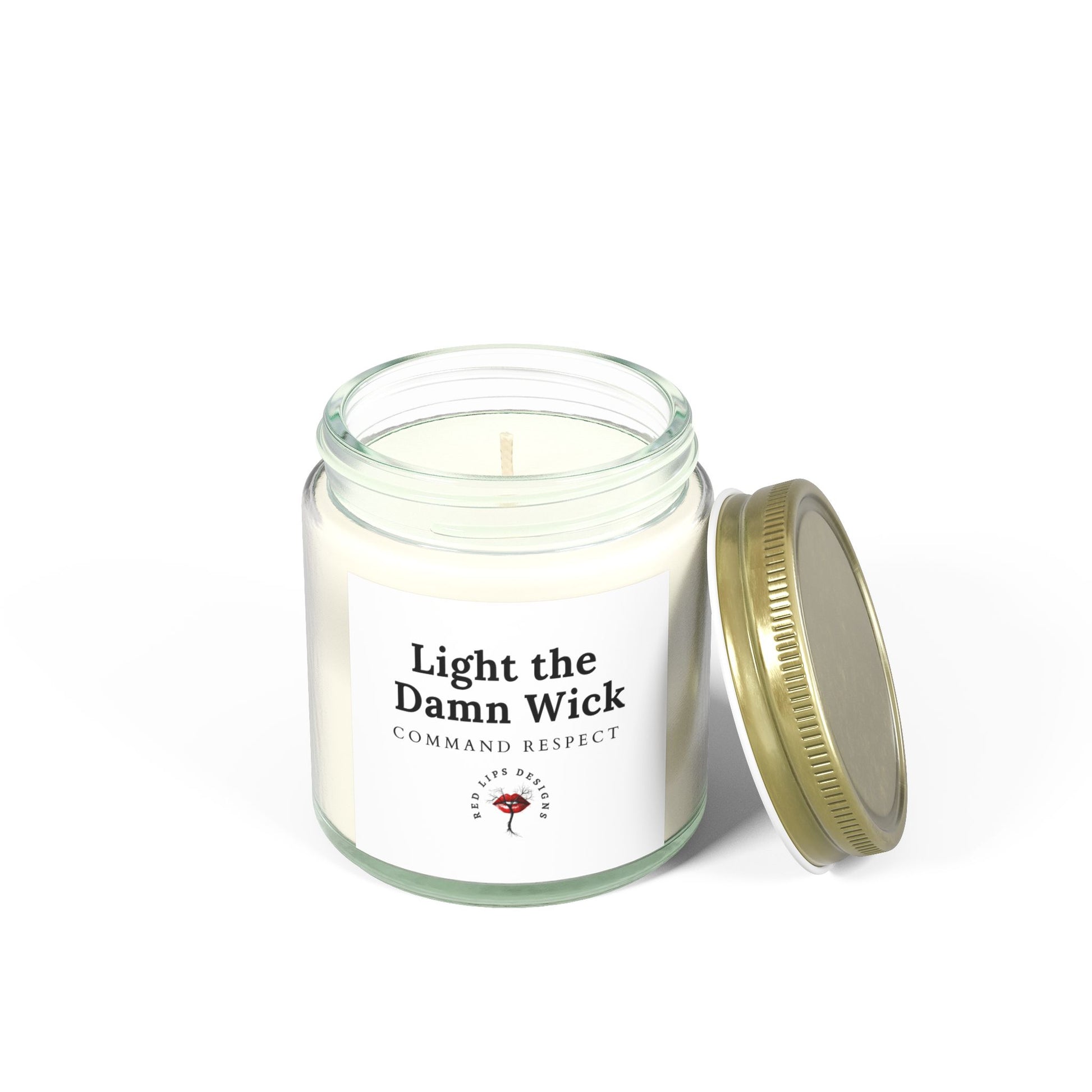 Candle Set - Light the Damn Wick, Scented Home Decor, Gift for Her, Aromatherapy, Relaxing, Motivational Quote