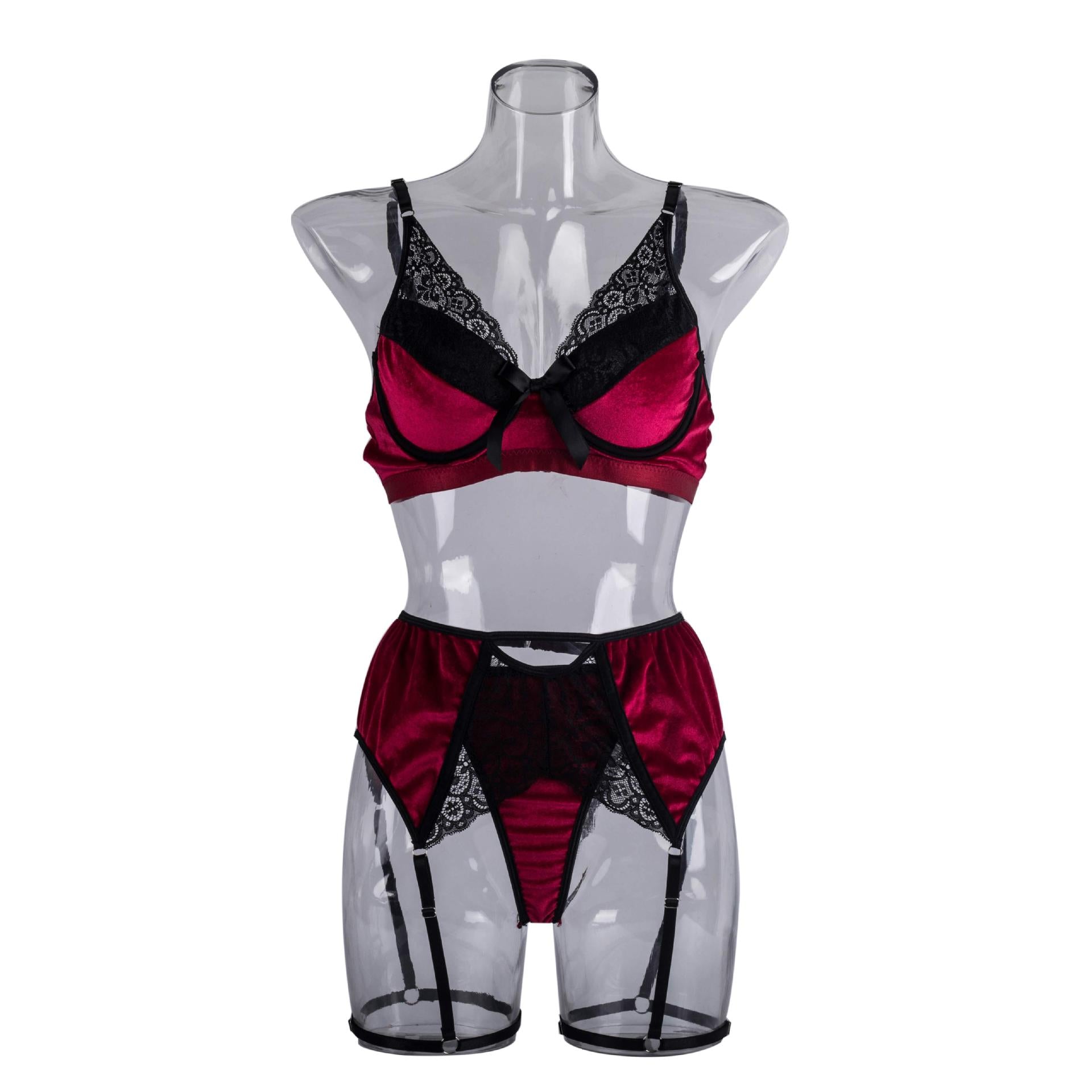 Hot selling and explosive women's lingerie with steel ring lace and sexy chest wrapping