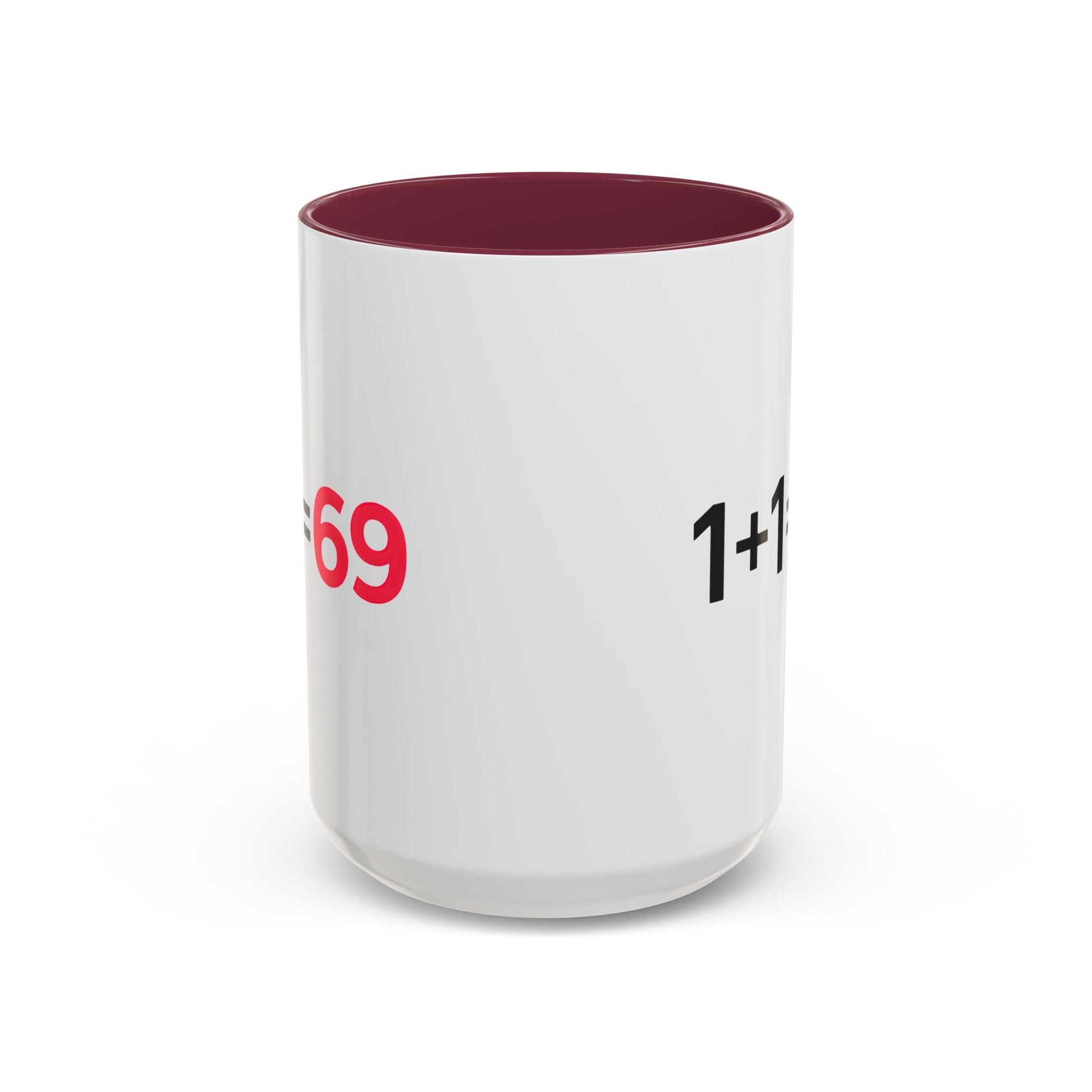 Funny Adult Mug, 1 Plus 1 Equals 69 Coffee Cup, Naughty Gift for Him or Her, Flirty Math Joke Mug,