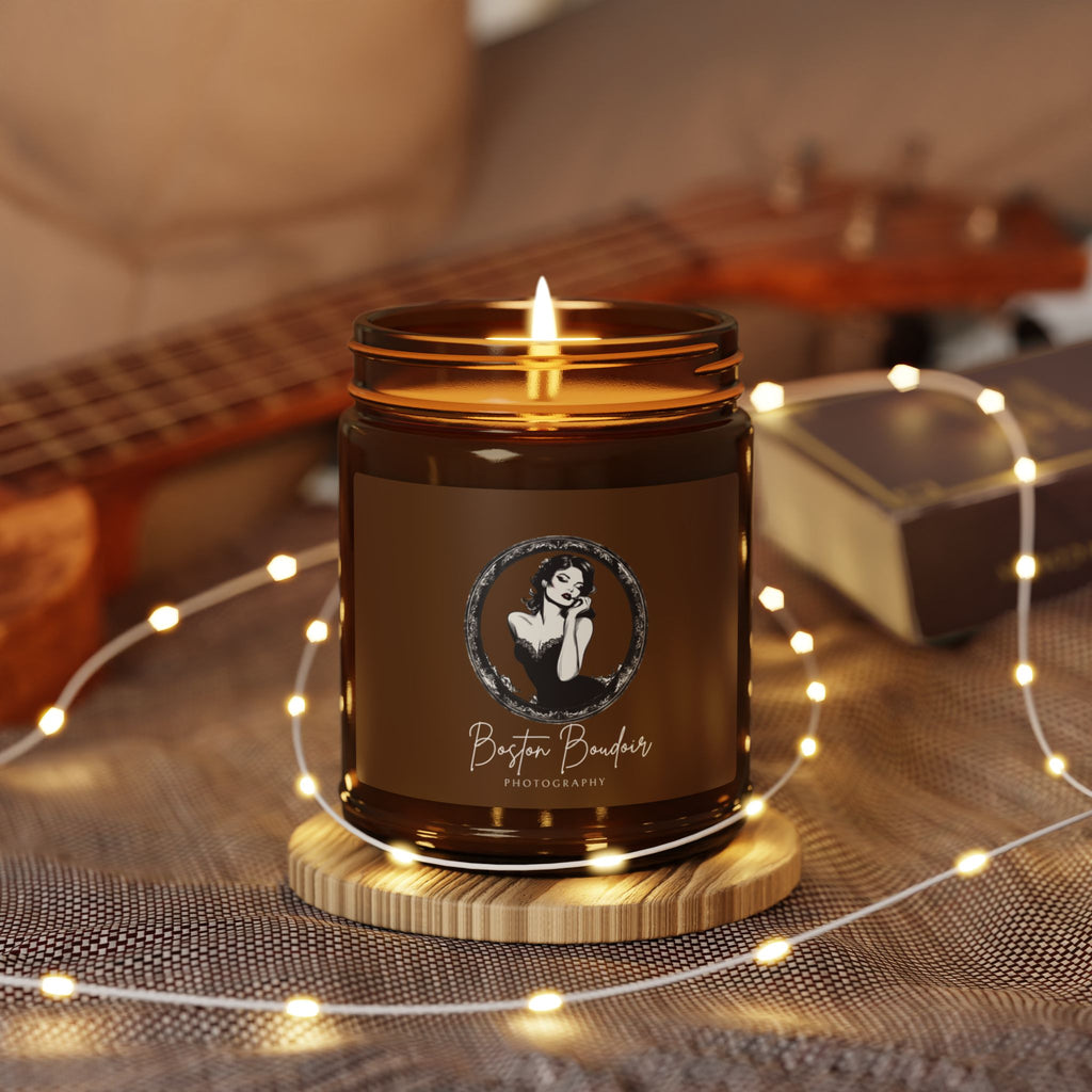 Amber Jar Scented Soy Candle, Home Decor, Relaxation Gift, Aromatherapy Candle, Eco-Friendly, Unique Gift Idea