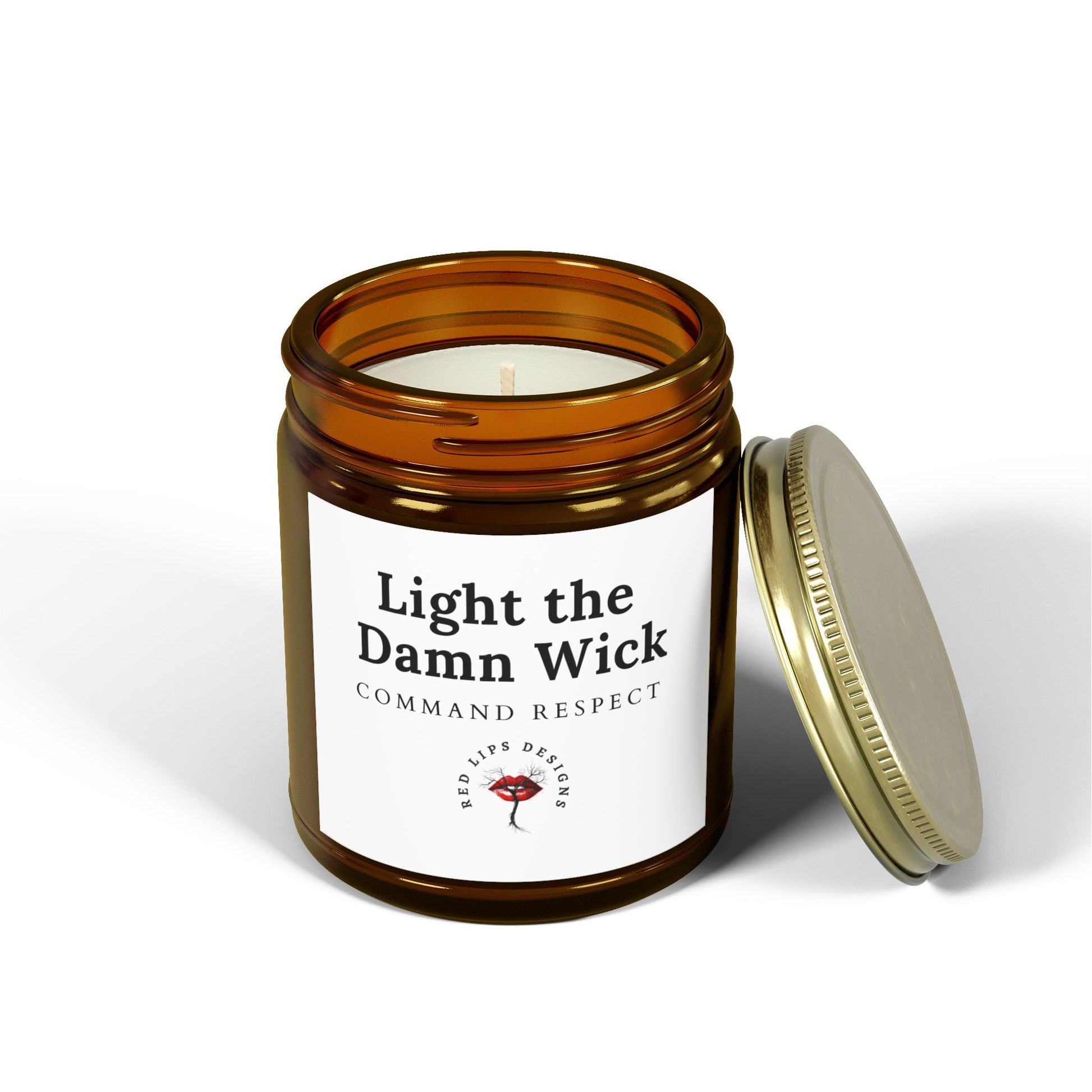 Candle Set - Light the Damn Wick, Scented Home Decor, Gift for Her, Aromatherapy, Relaxing, Motivational Quote
