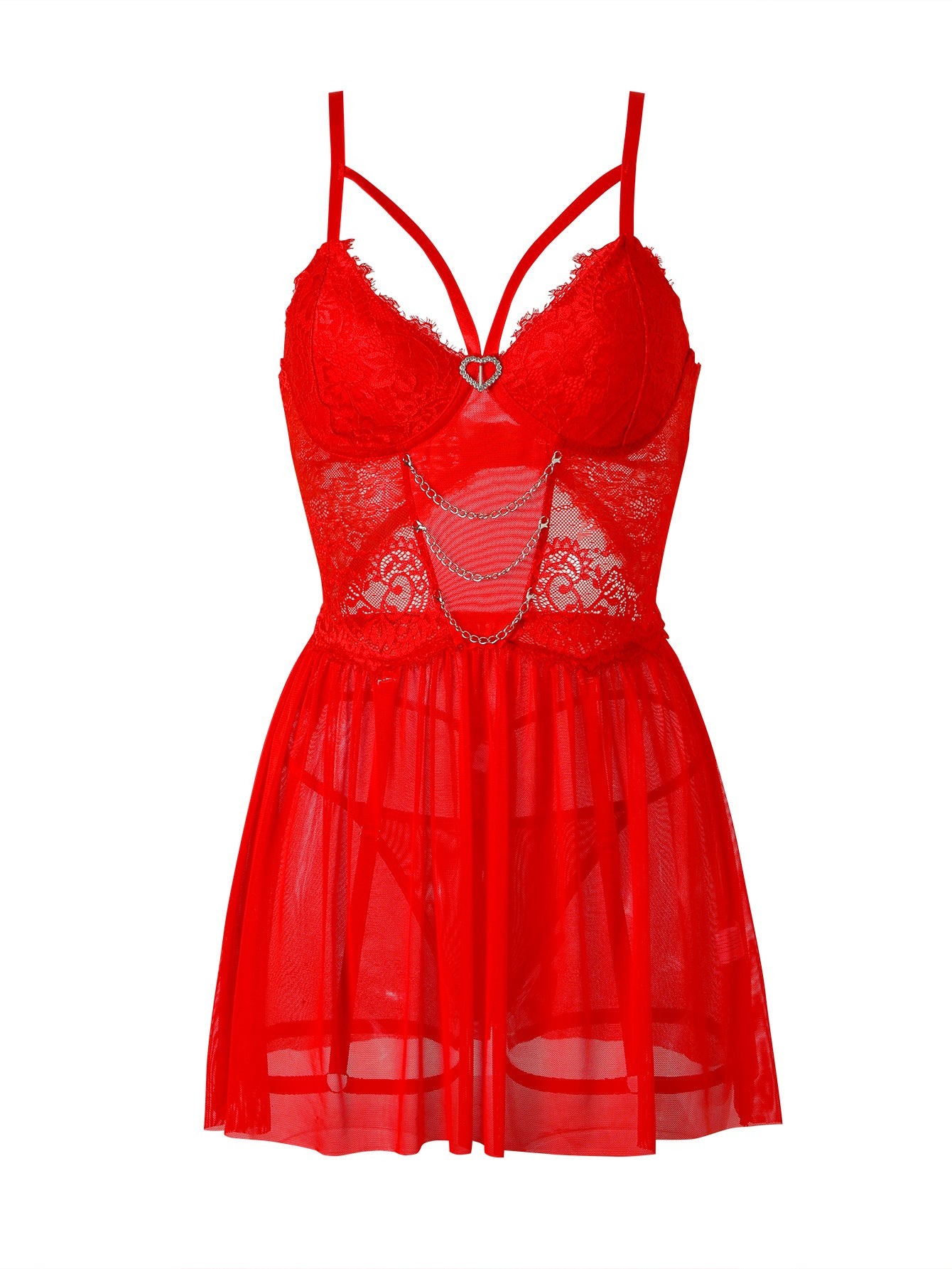 Sexy Perspective Temptation European and American Sexy Sleepwear Mesh jumpsuit Sexy Underwear