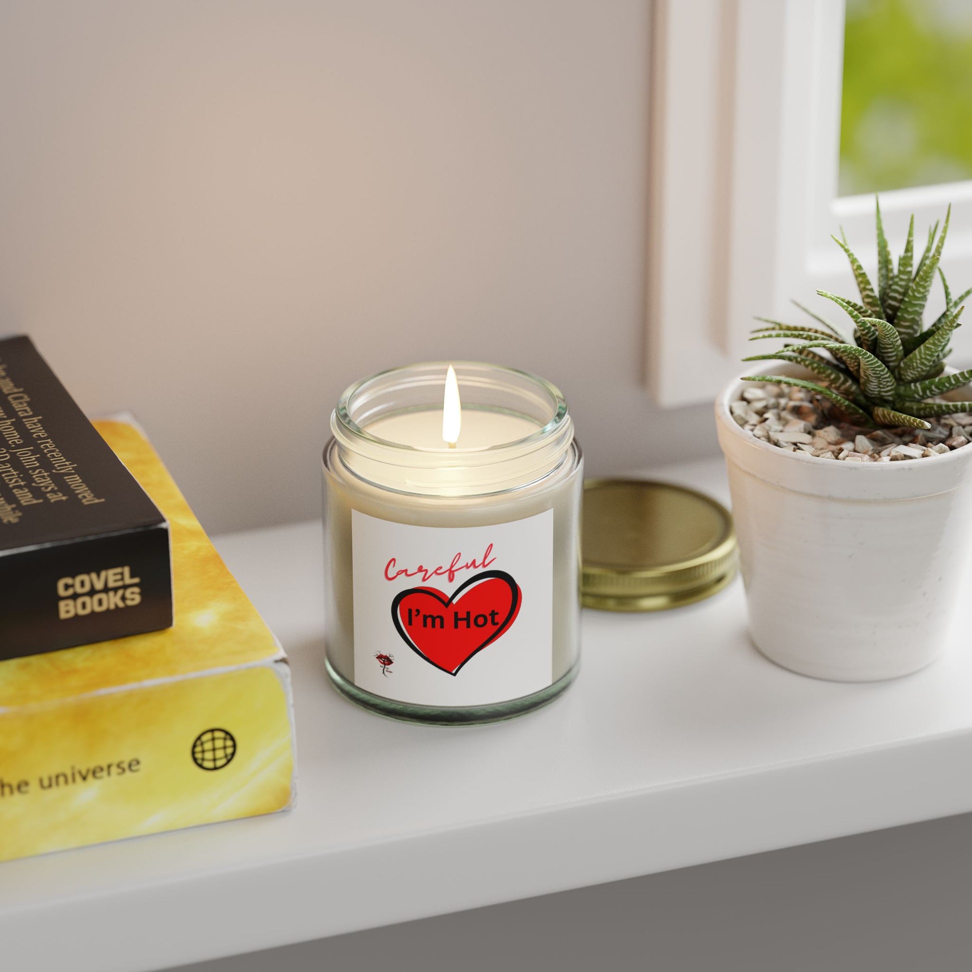 Scented Candle: Careful, I'm Hot - Romantic Gift, Home Fragrance, Self-Care, Valentine's Day, Aromatherapy Decor